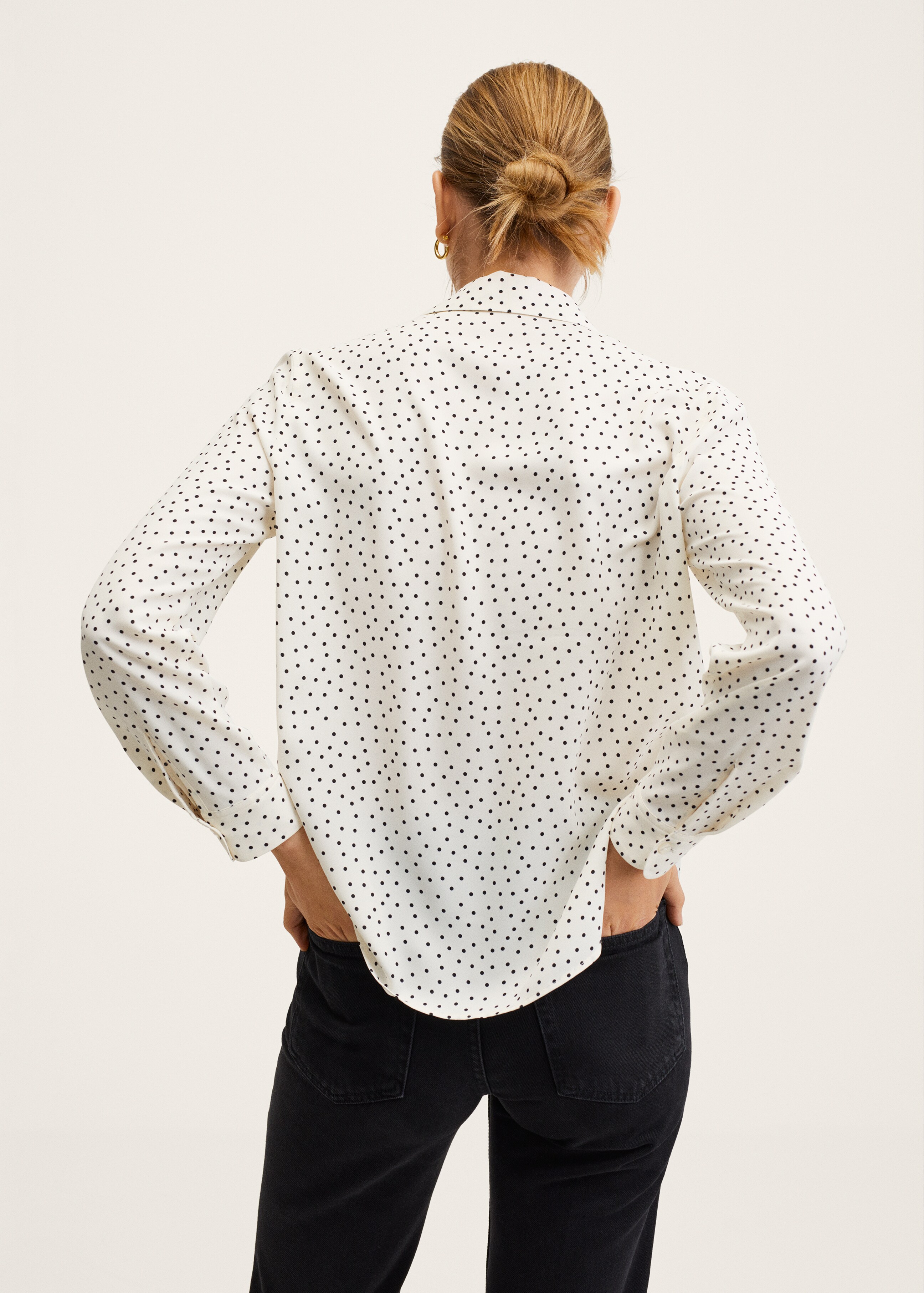 Printed flowy shirt - Reverse of the article