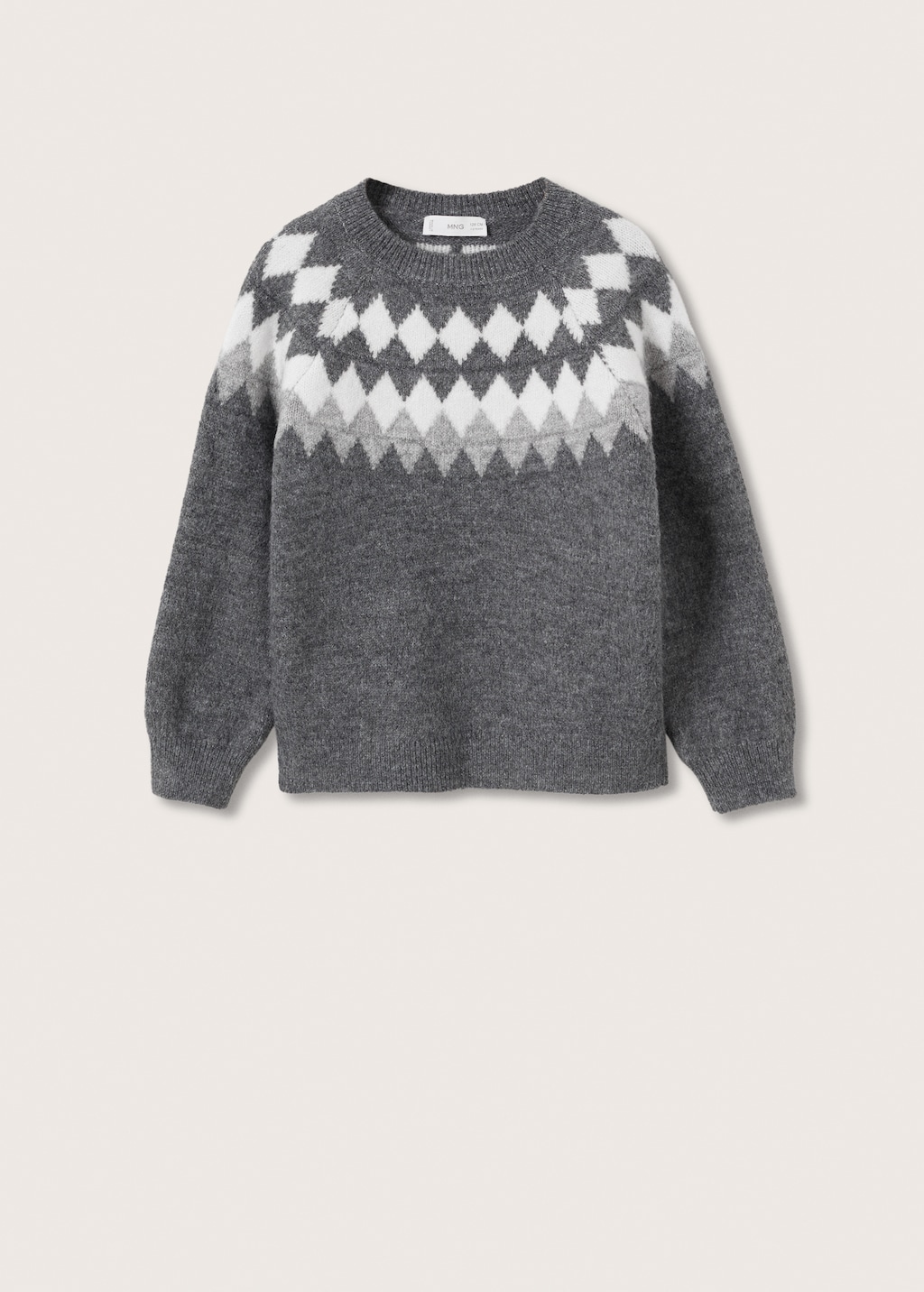 Jacquard knitted sweater