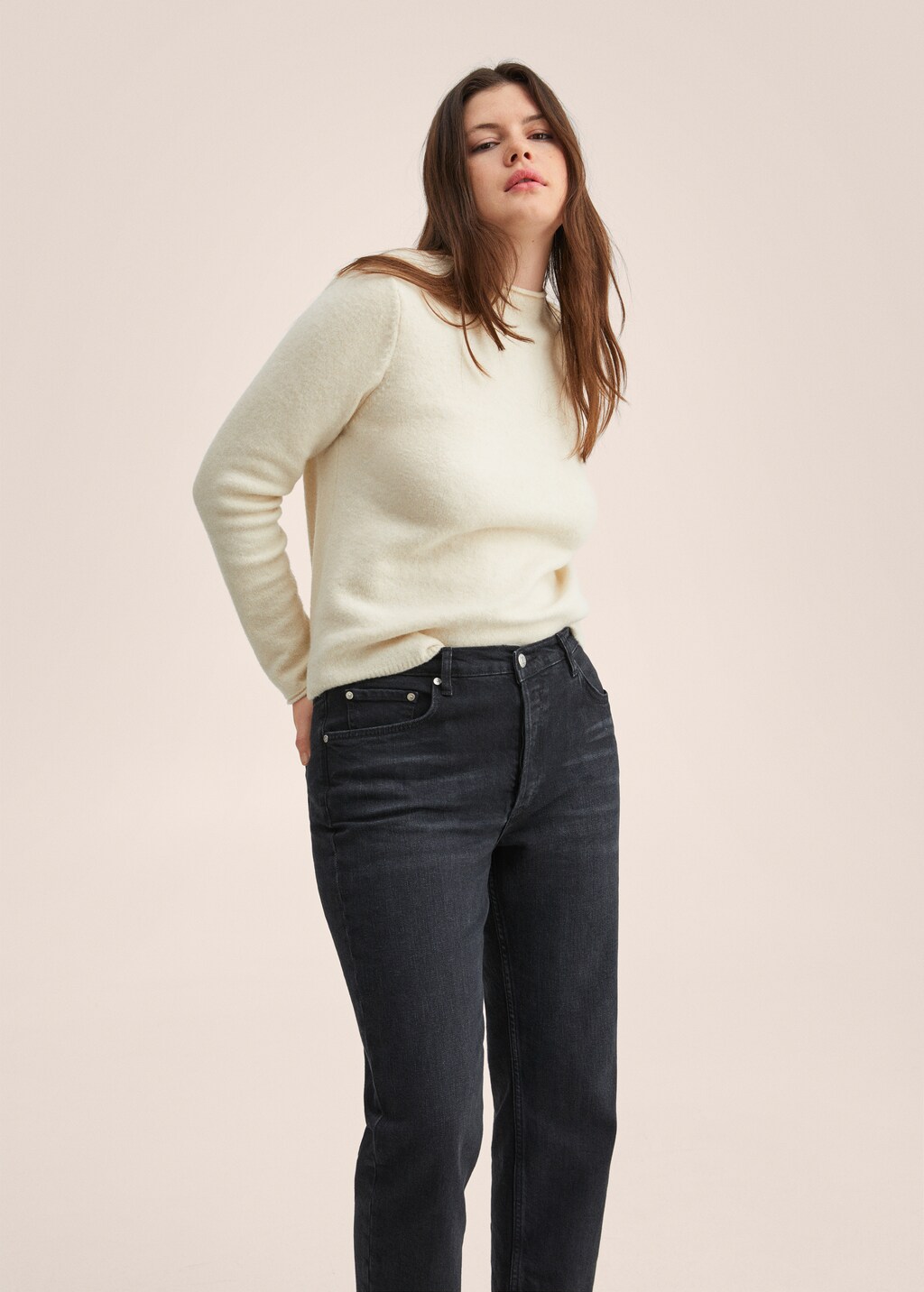 Slim mid-rise cropped jeans - Details of the article 4