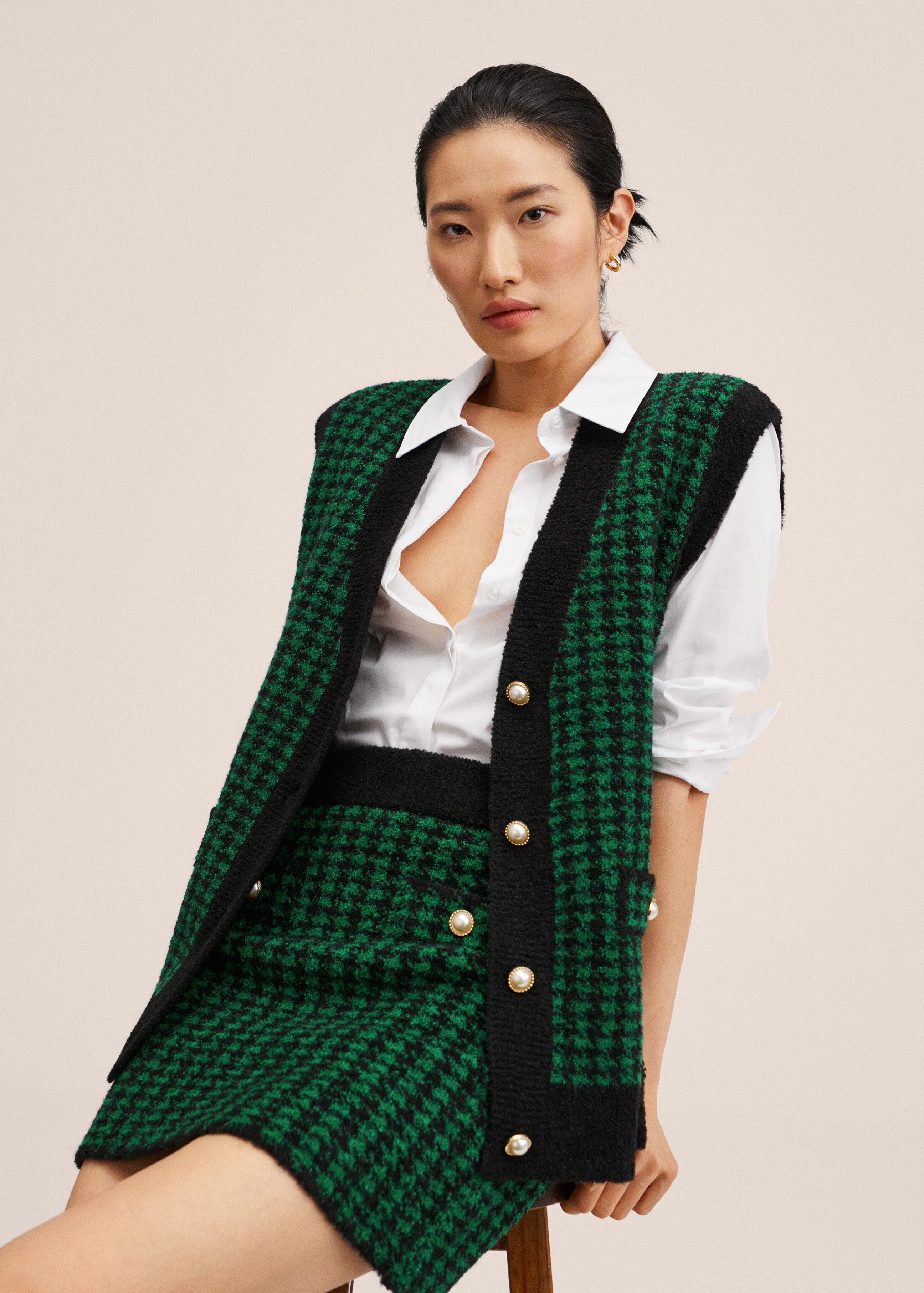 Houndstooth vest - Details of the article 2