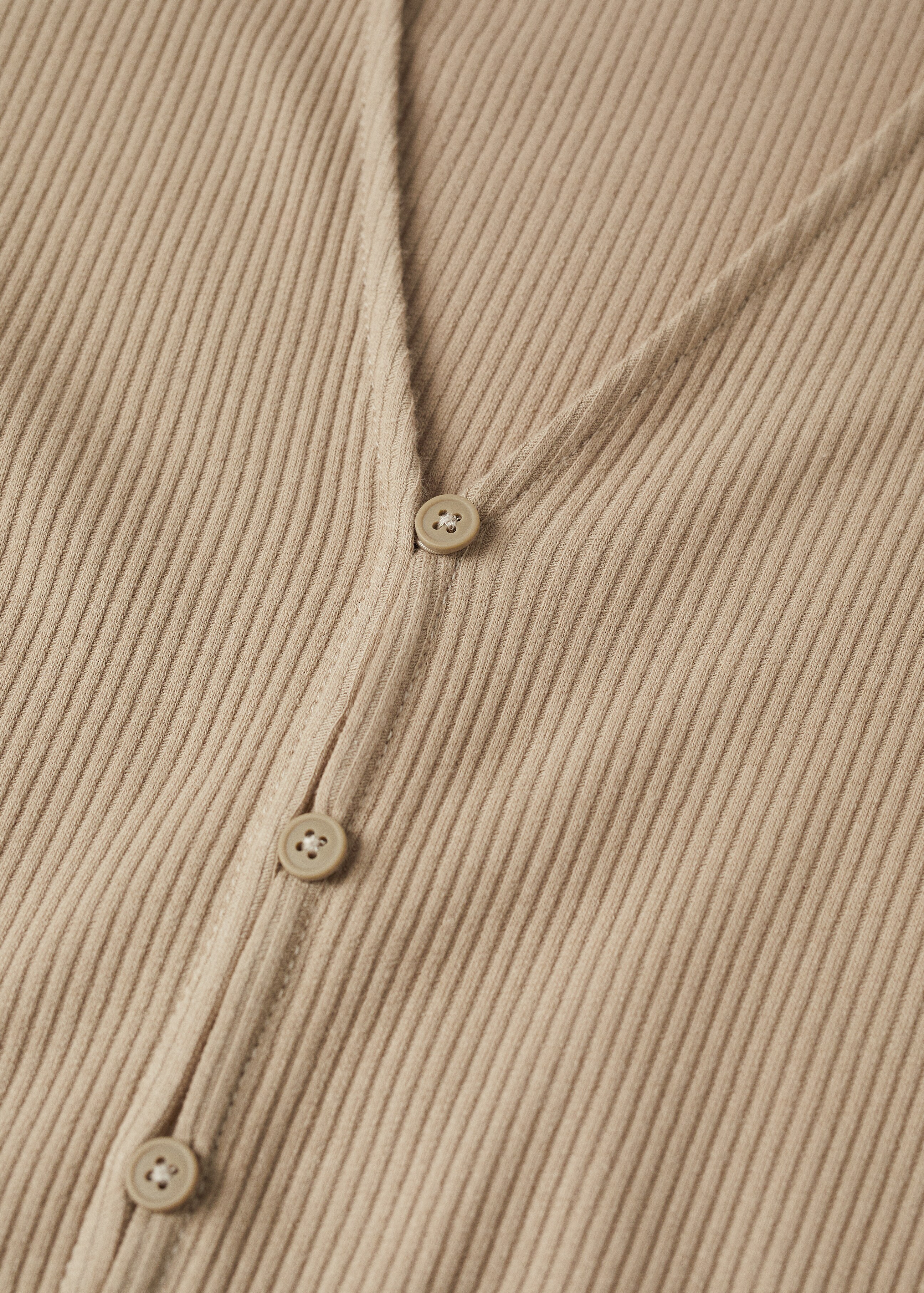 Ribbed cotton cardigan - Details of the article 8