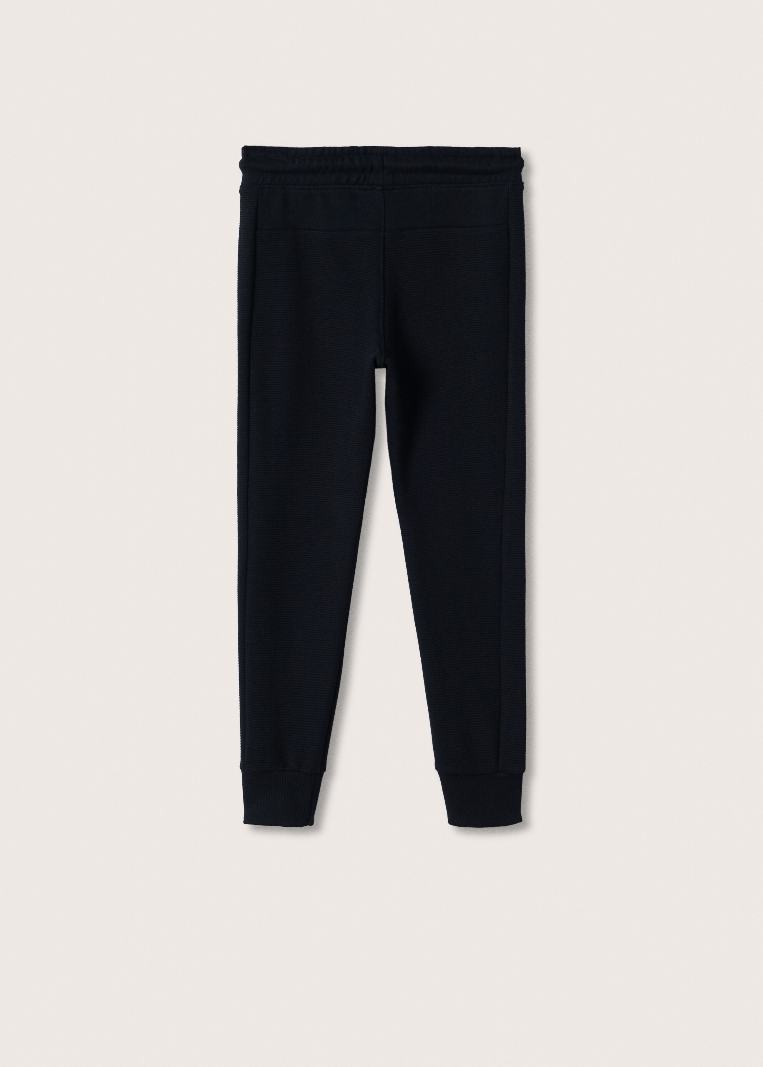 Textured jogger trousers - Reverse of the article