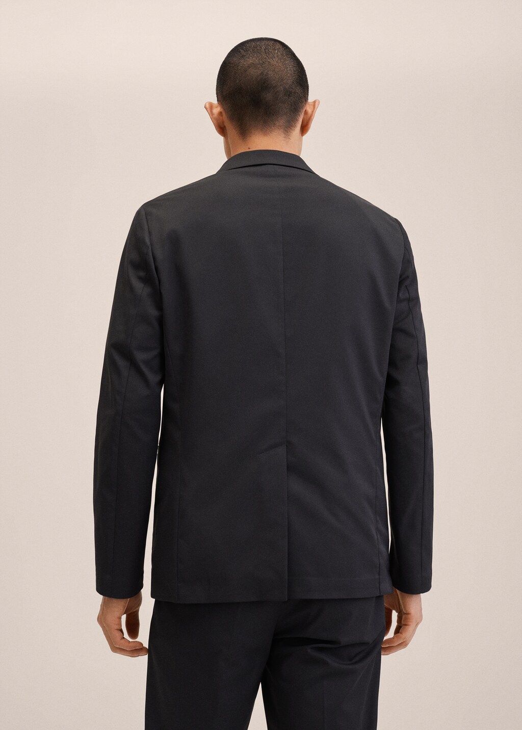 Slim-fit stretch suit blazer - Reverse of the article