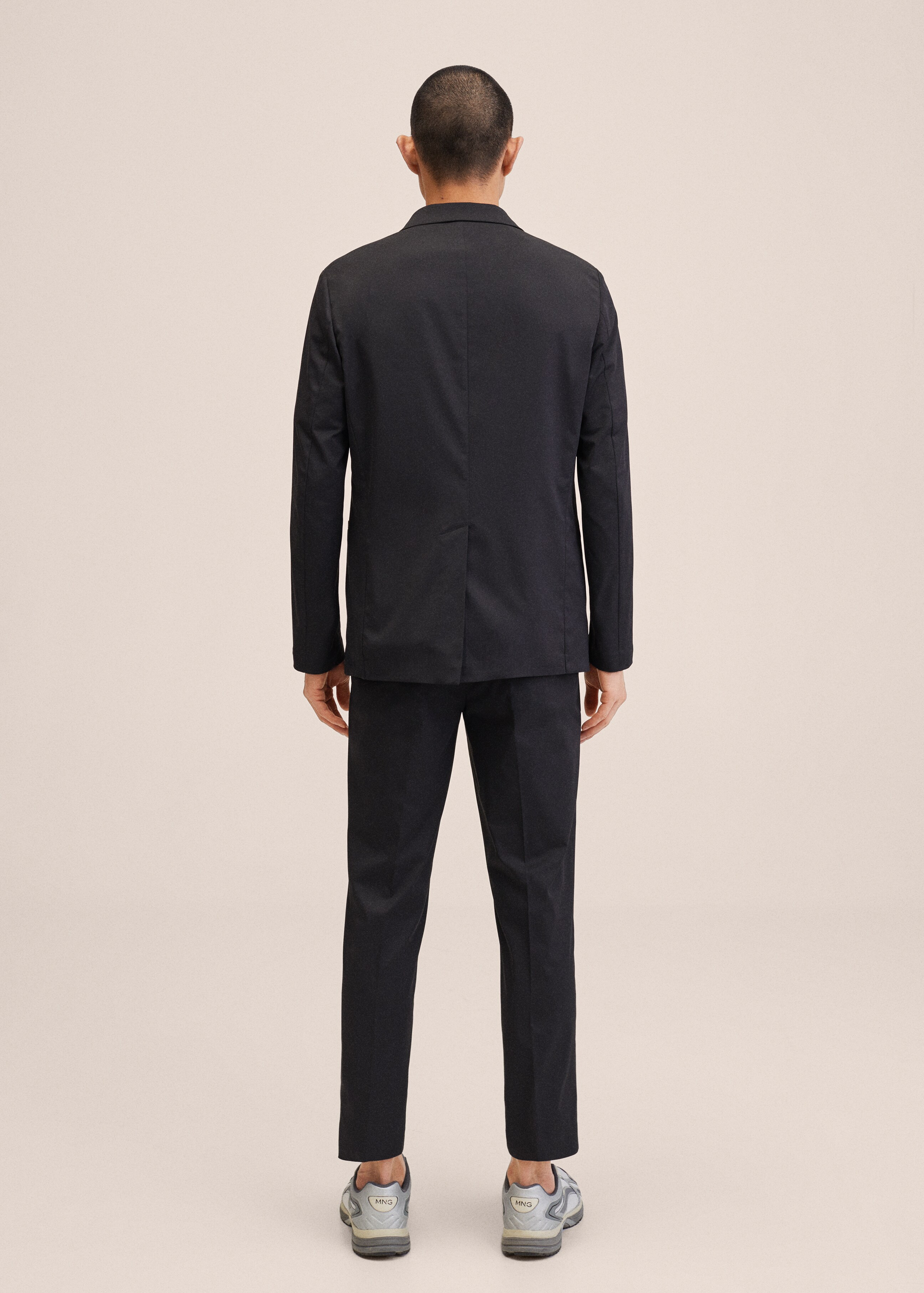 Slim-fit stretch suit trousers - Reverse of the article