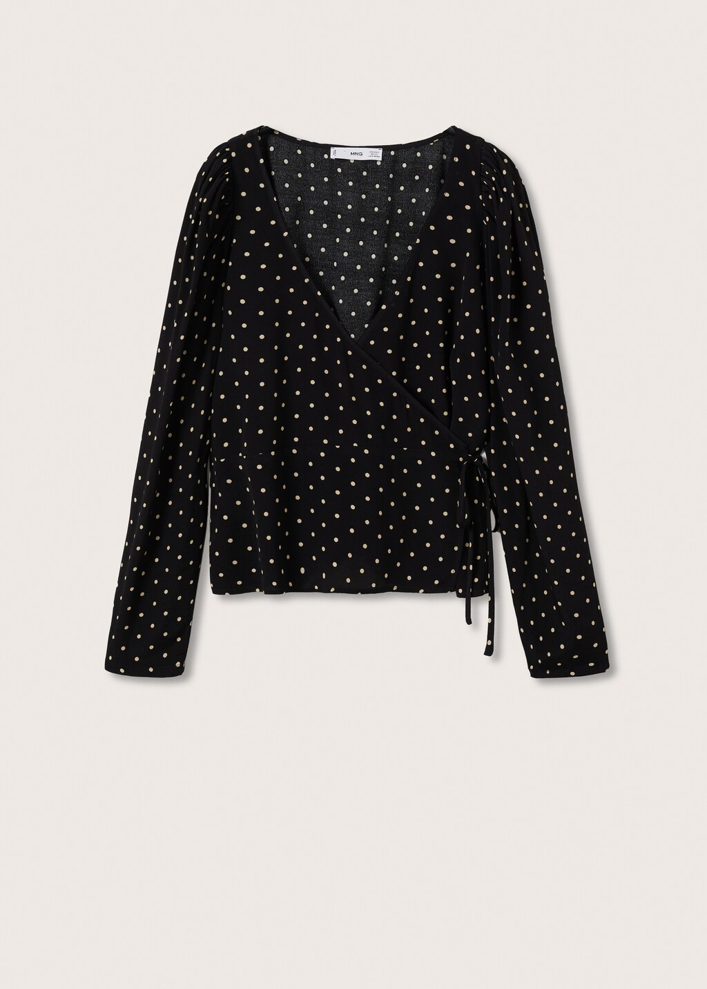 Double-breasted polka-dot blouse - Article without model