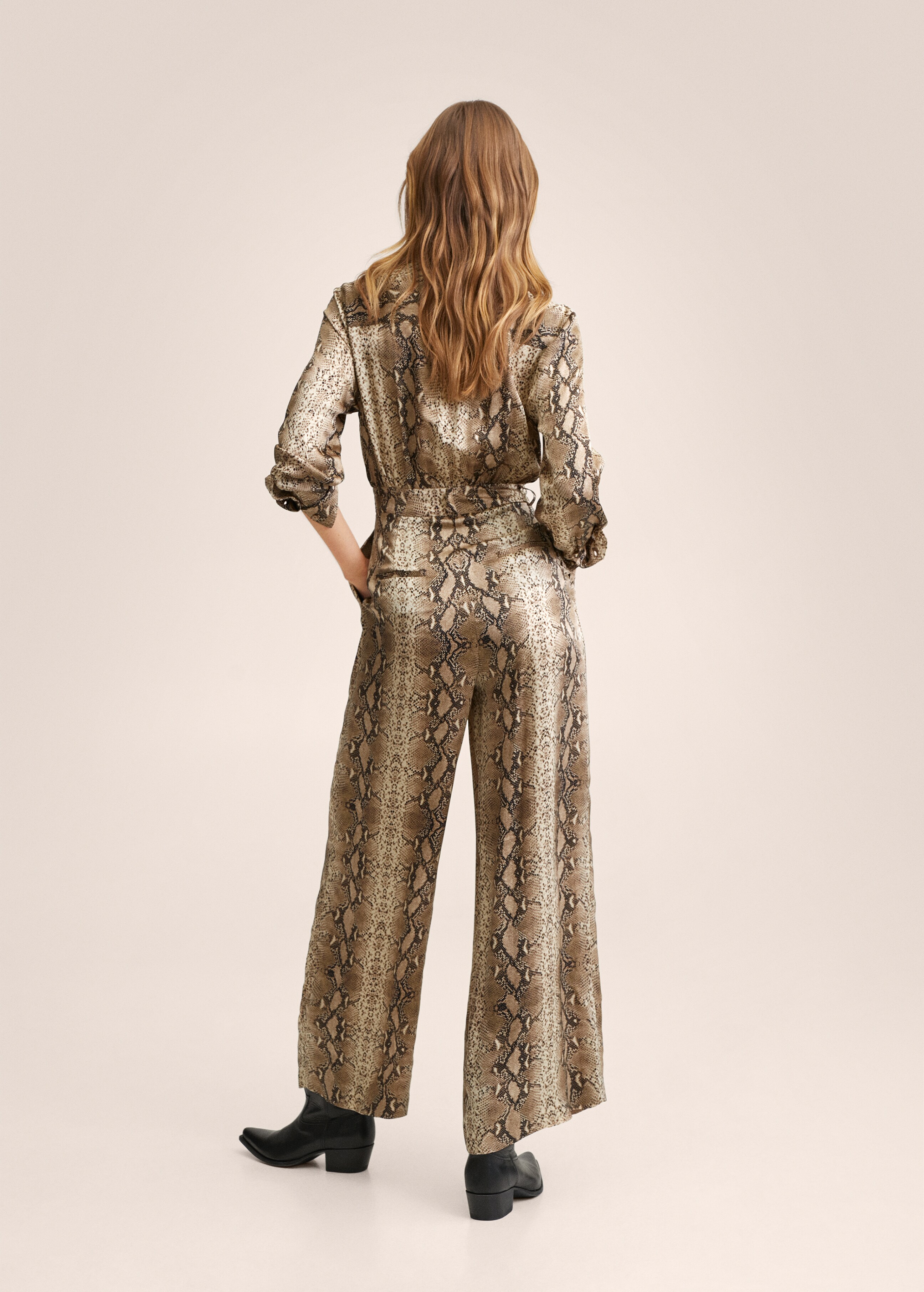 Animal print jumpsuit - Reverse of the article