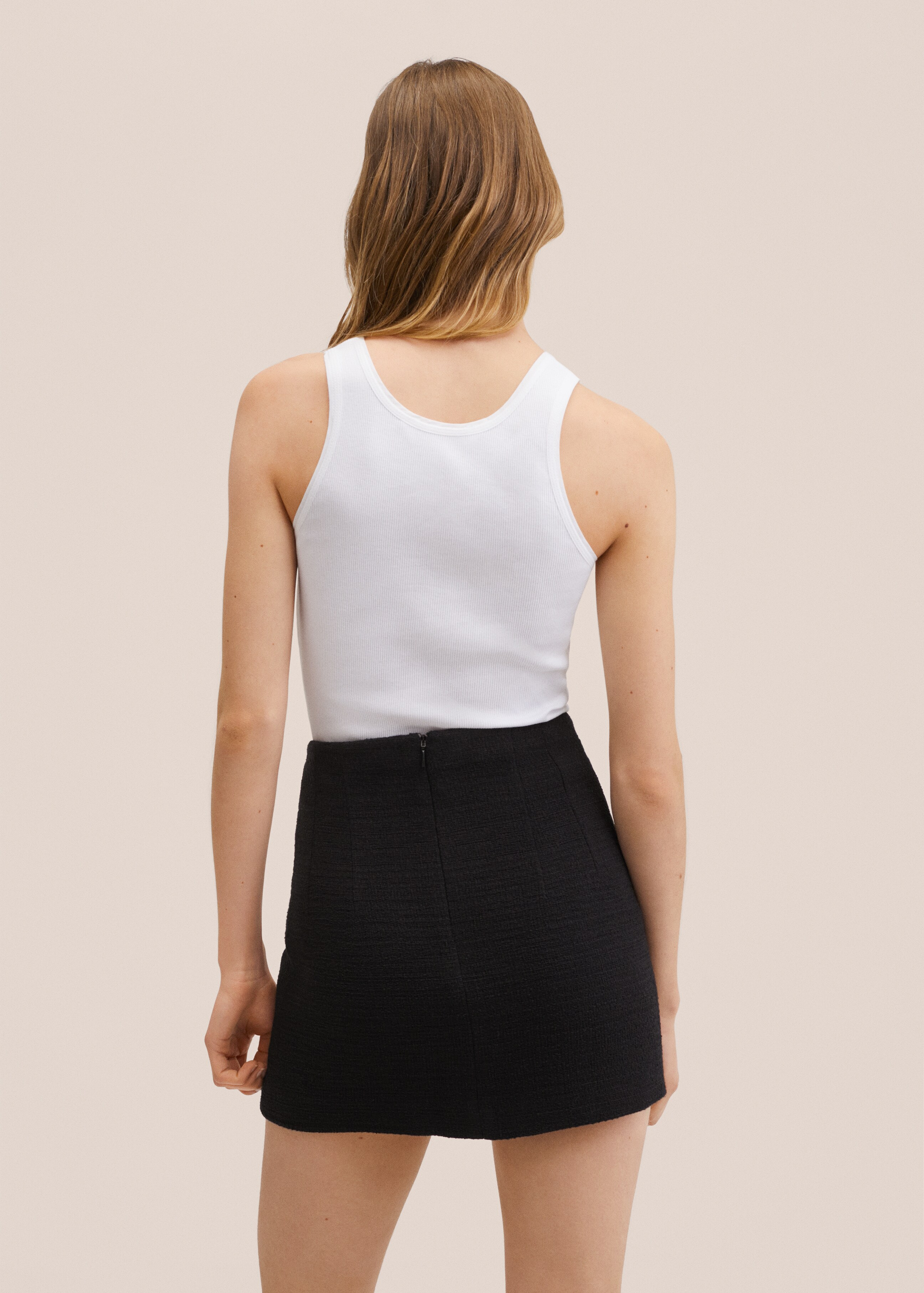 Ribbed cotton-blend top - Reverse of the article