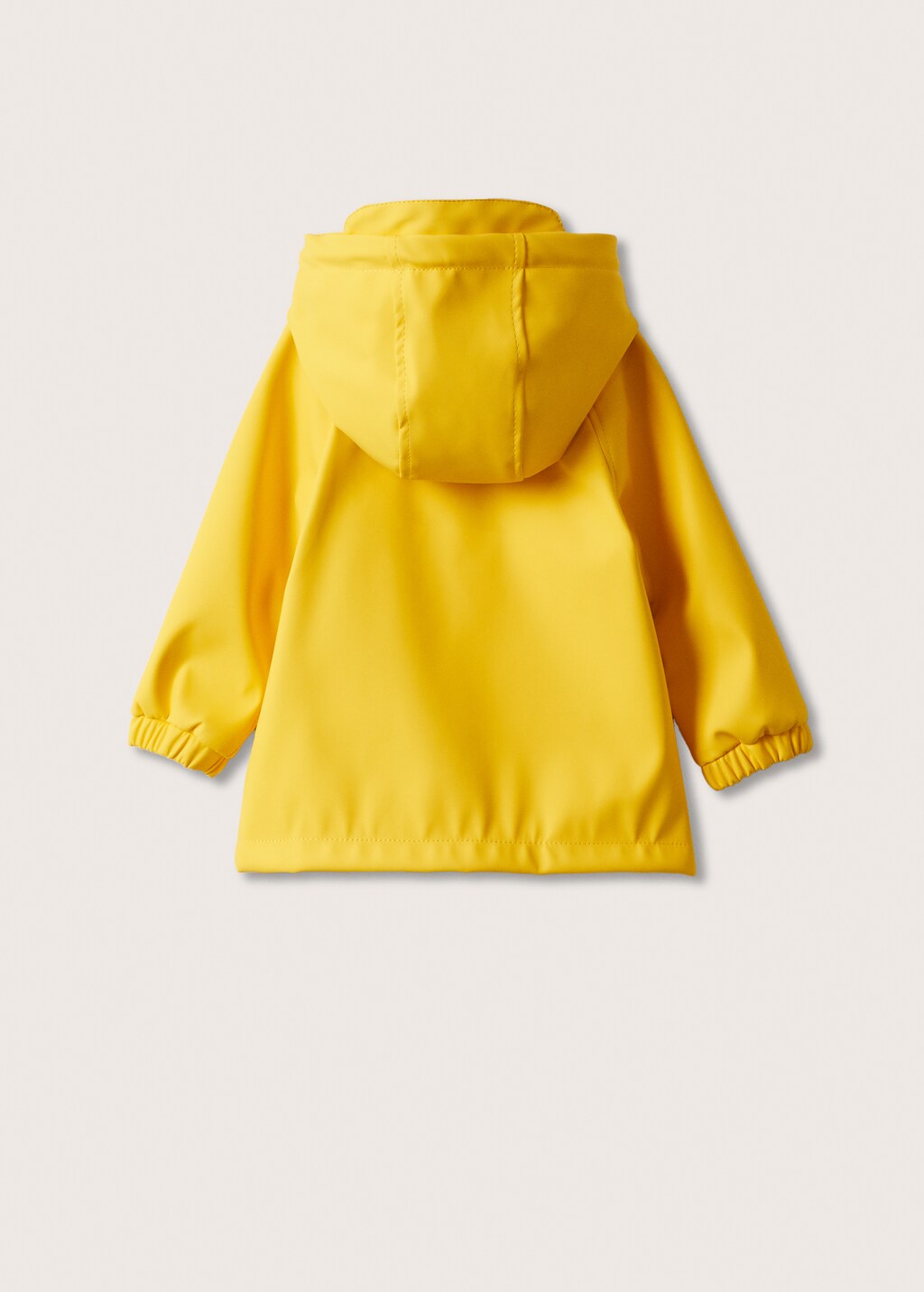 Hooded water-repellent parka - Reverse of the article