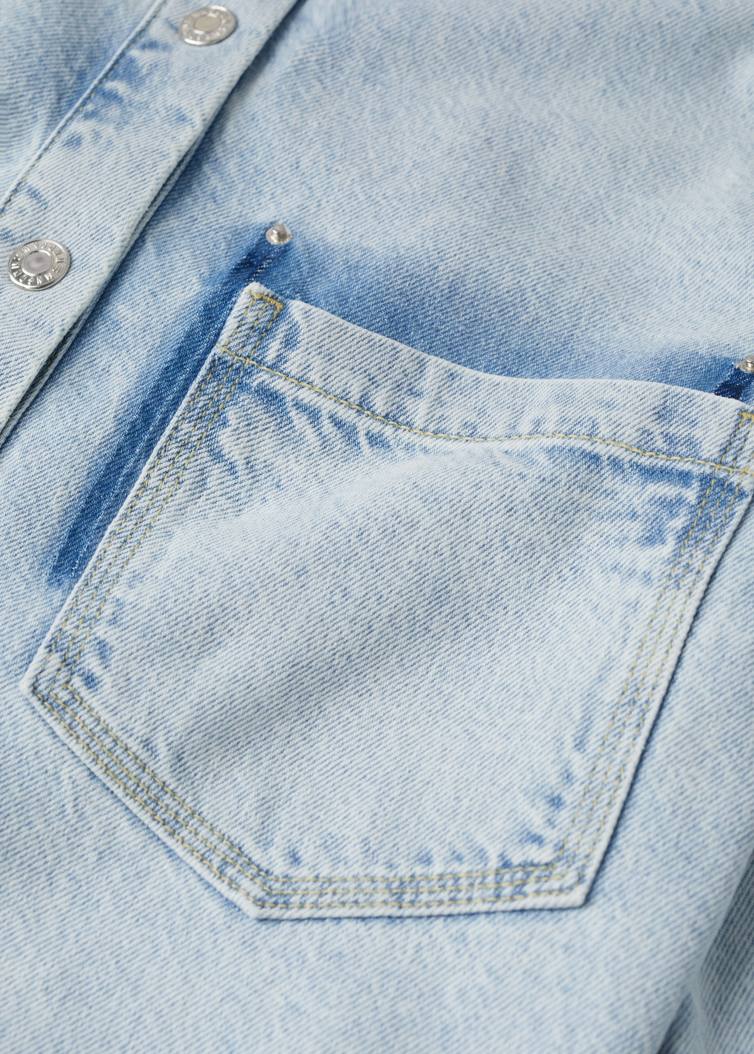 Oversized denim overshirt - Details of the article 8