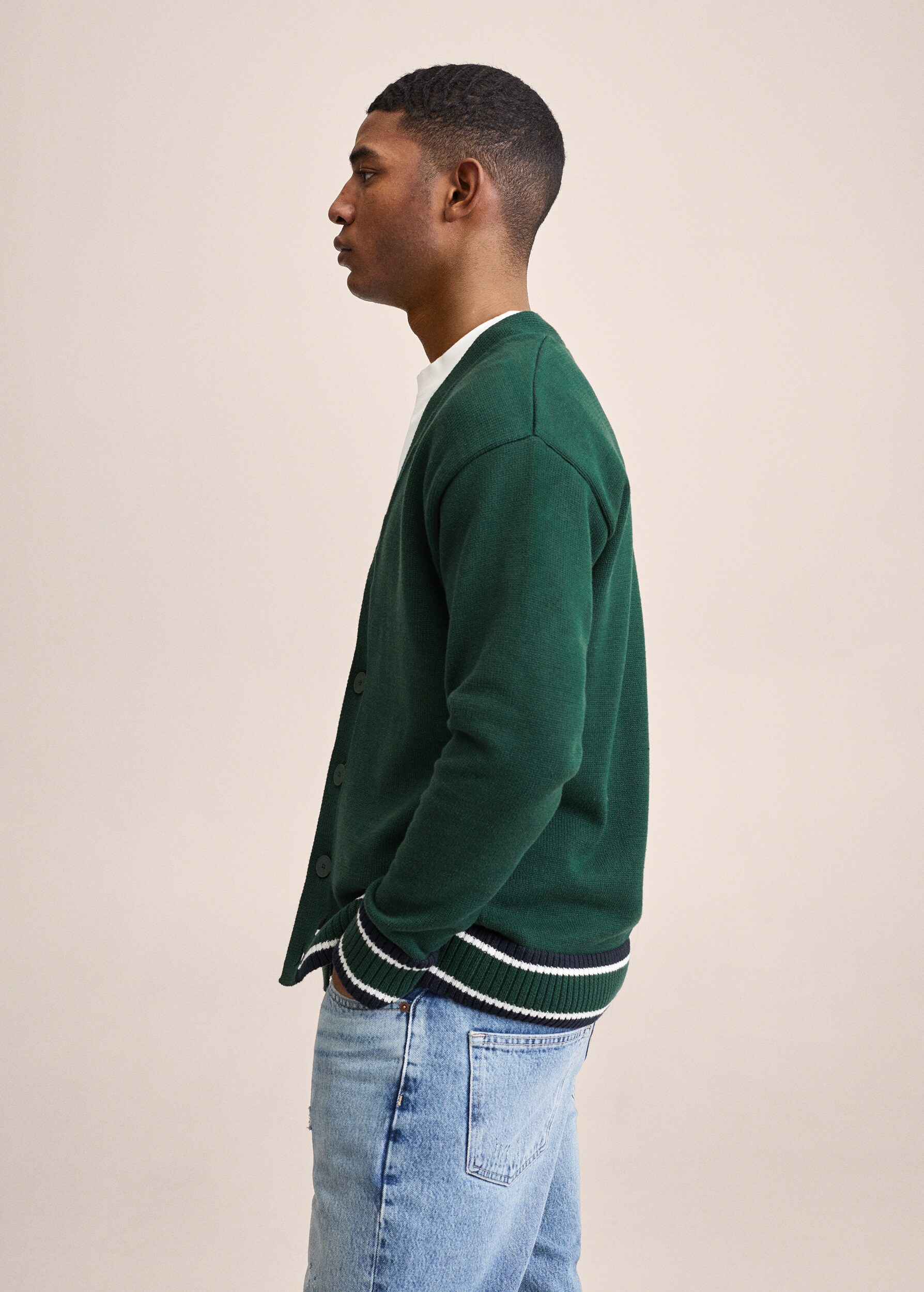 Cotton varsity cardigan - Details of the article 2