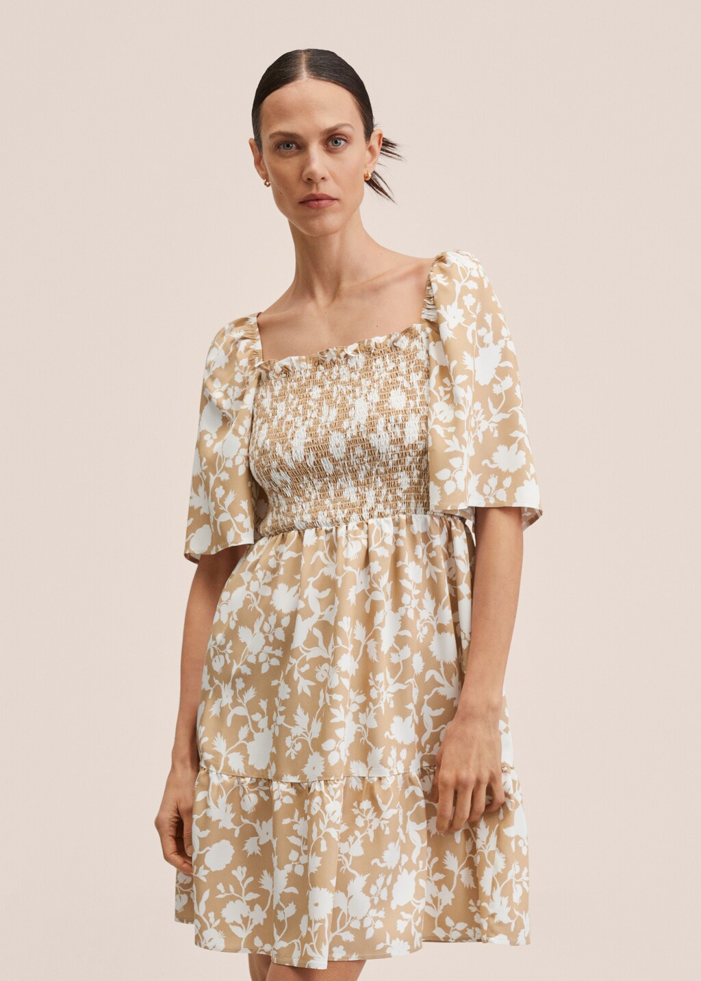 Puffed sleeves dress - Medium plane