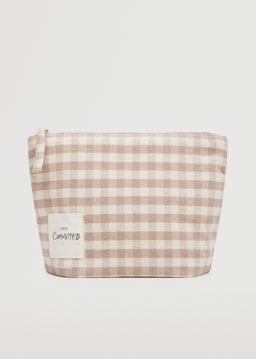 Gingham check cosmetic bag - Article without model