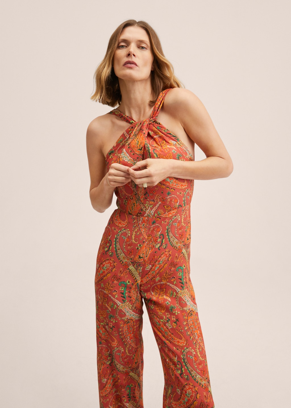 Paisley print jumpsuit - Medium plane