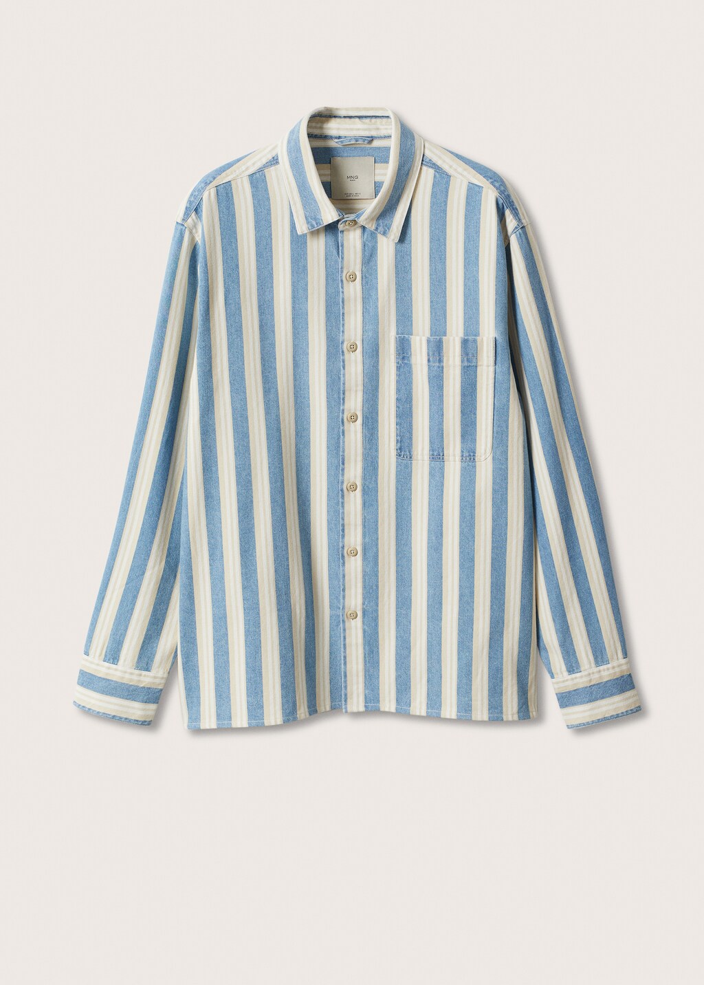 Striped denim shirt - Article without model