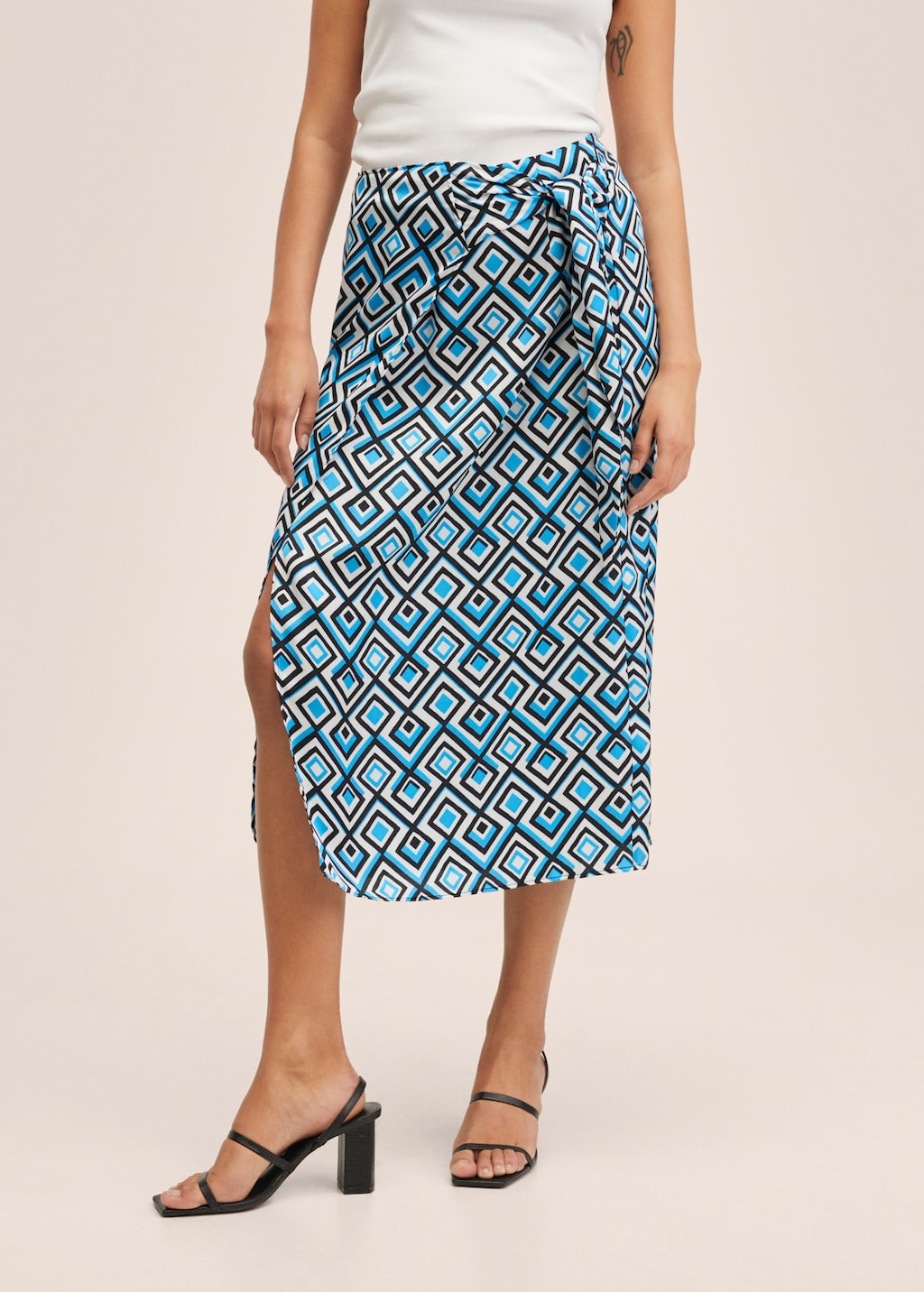 Wrap print skirt - Medium plane