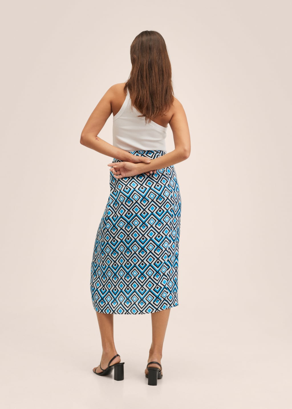 Wrap print skirt - Reverse of the article