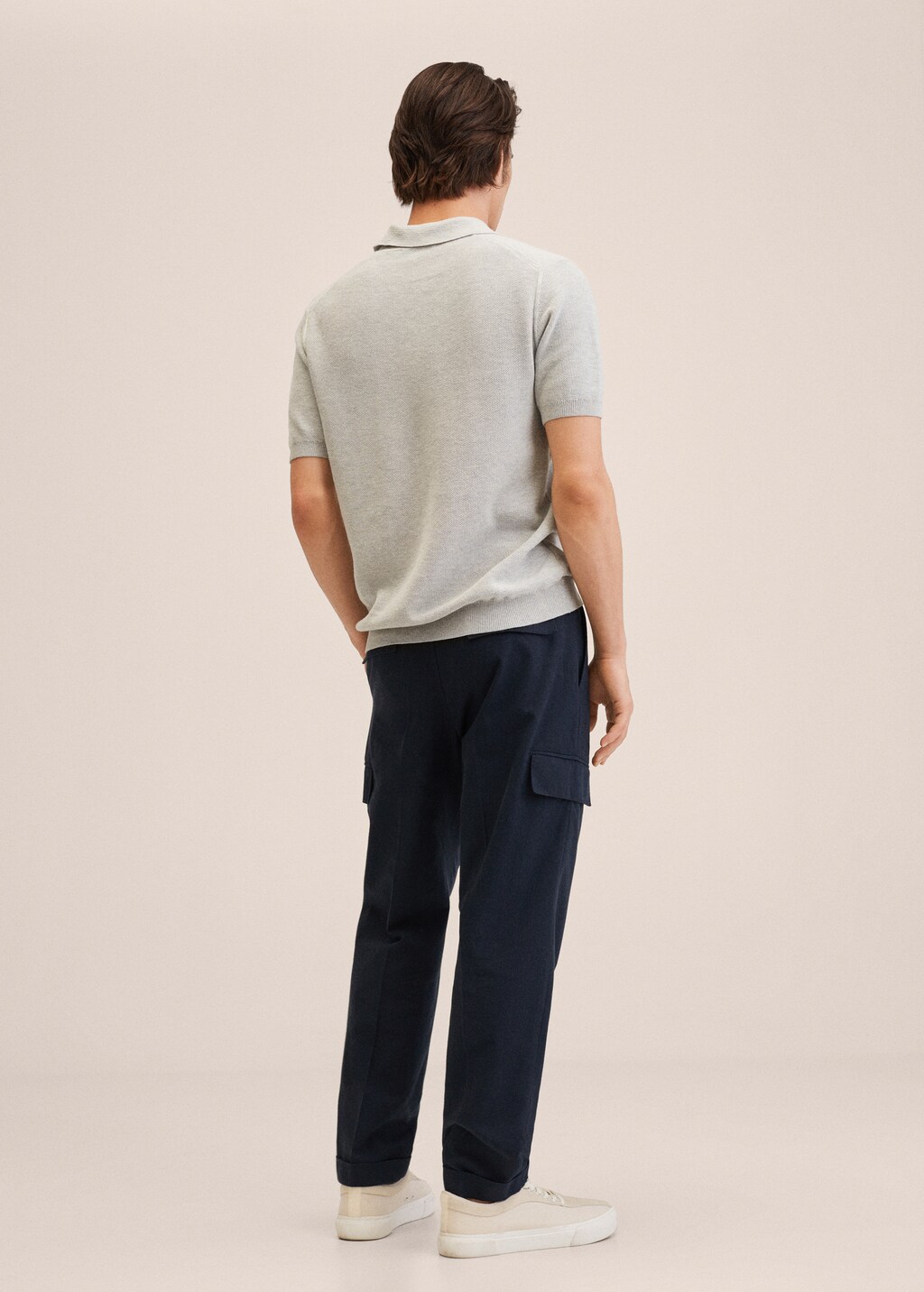 Linen cargo pants - Reverse of the article