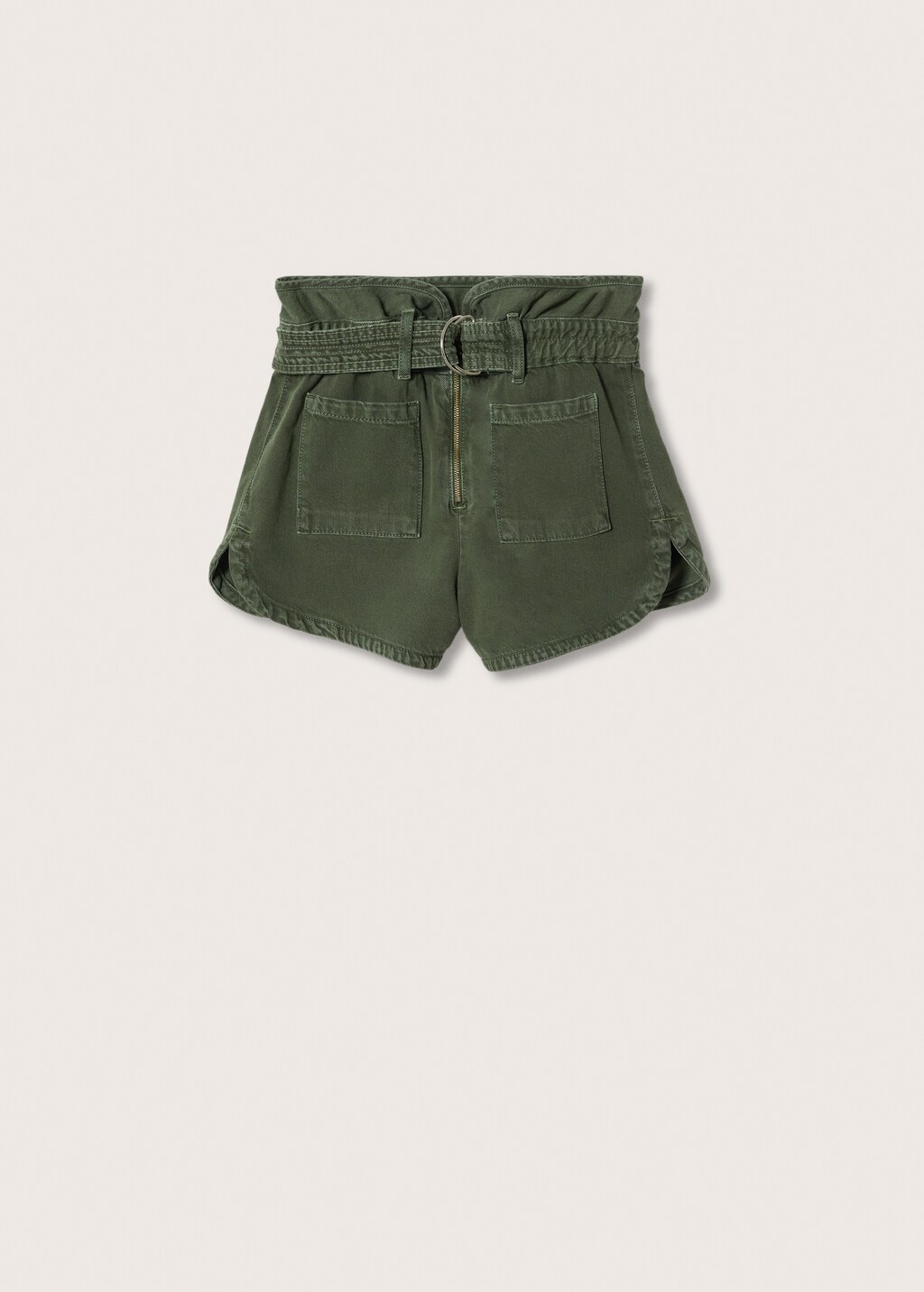 Paperbag denim shorts - Article without model