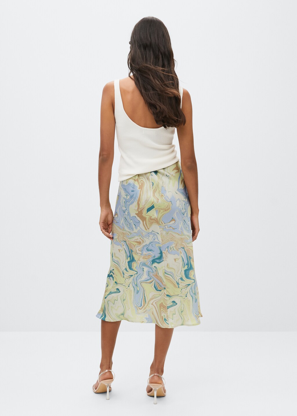 Marble-print skirt - Reverse of the article