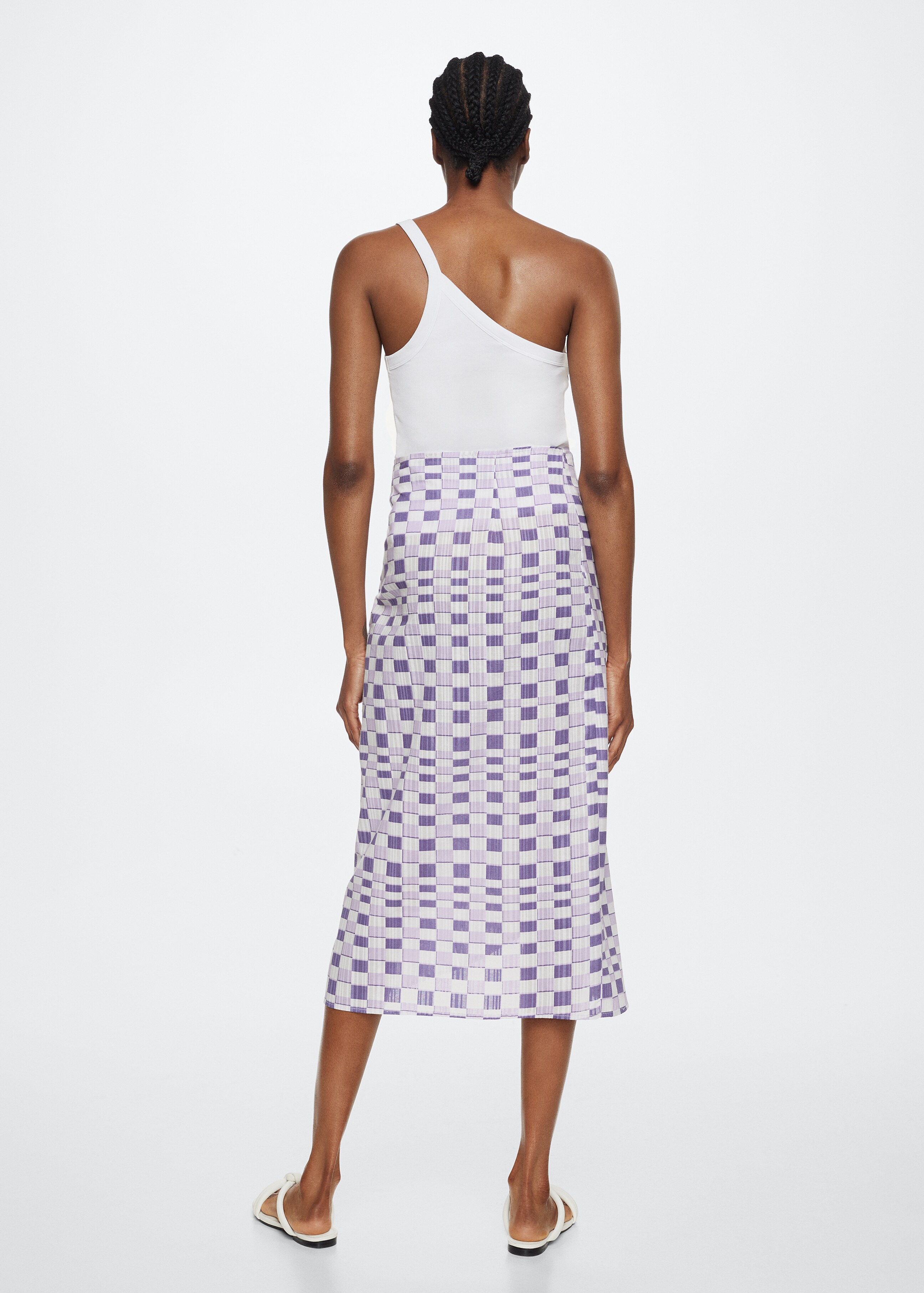 Geometric print skirt - Reverse of the article