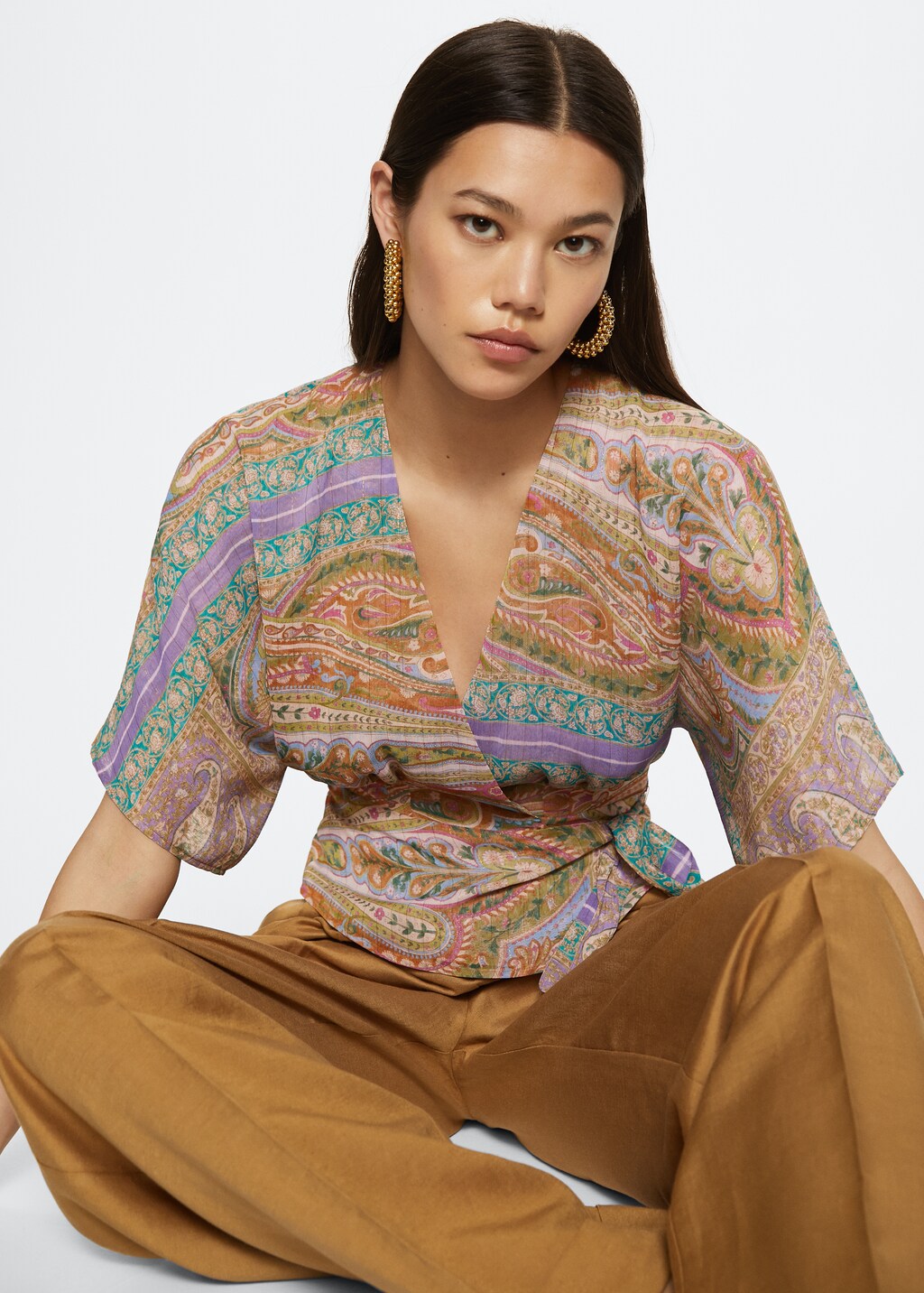 Paisley chiffon blouse - Details of the article 2