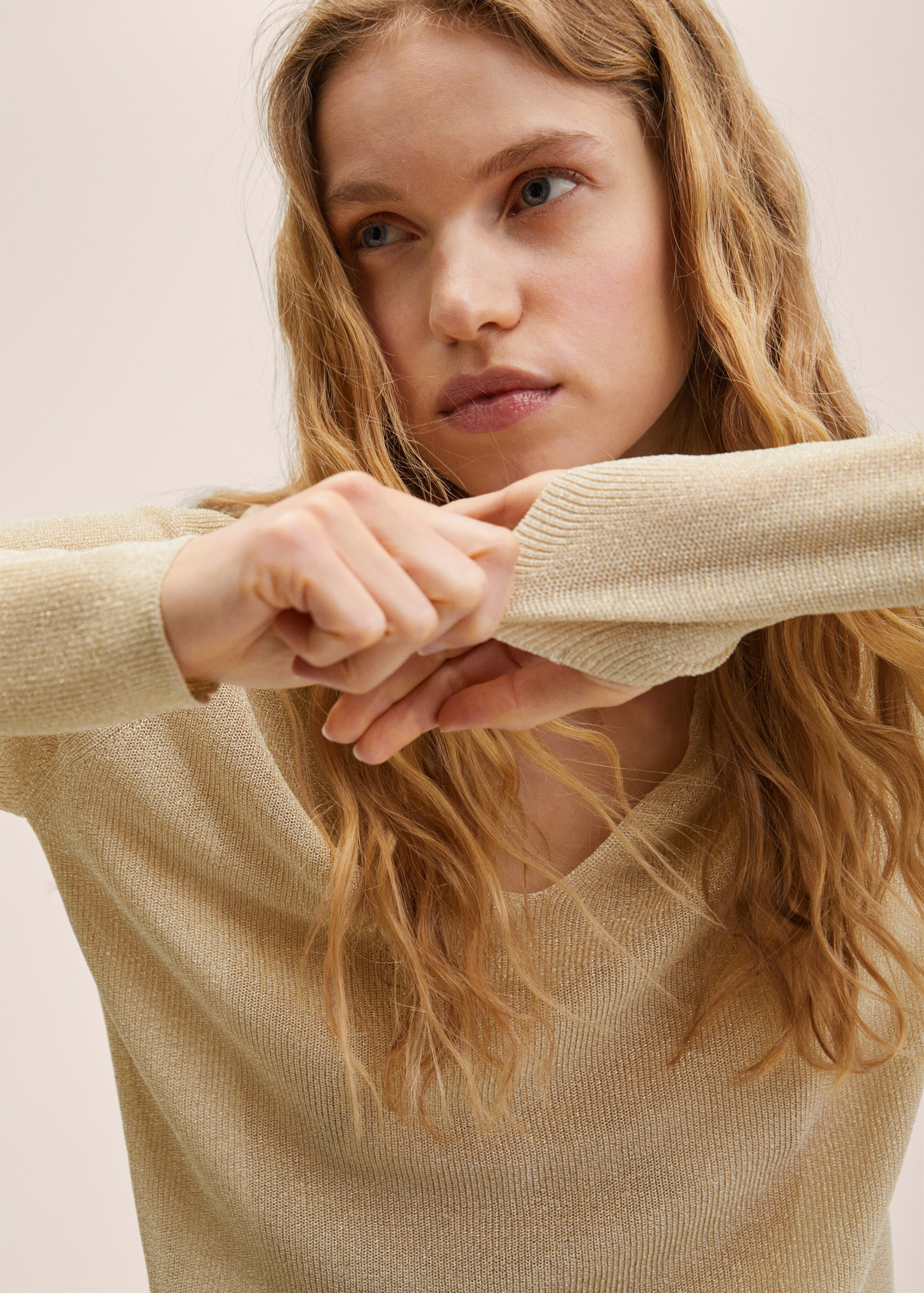 Lurex knitted sweater - Details of the article 1