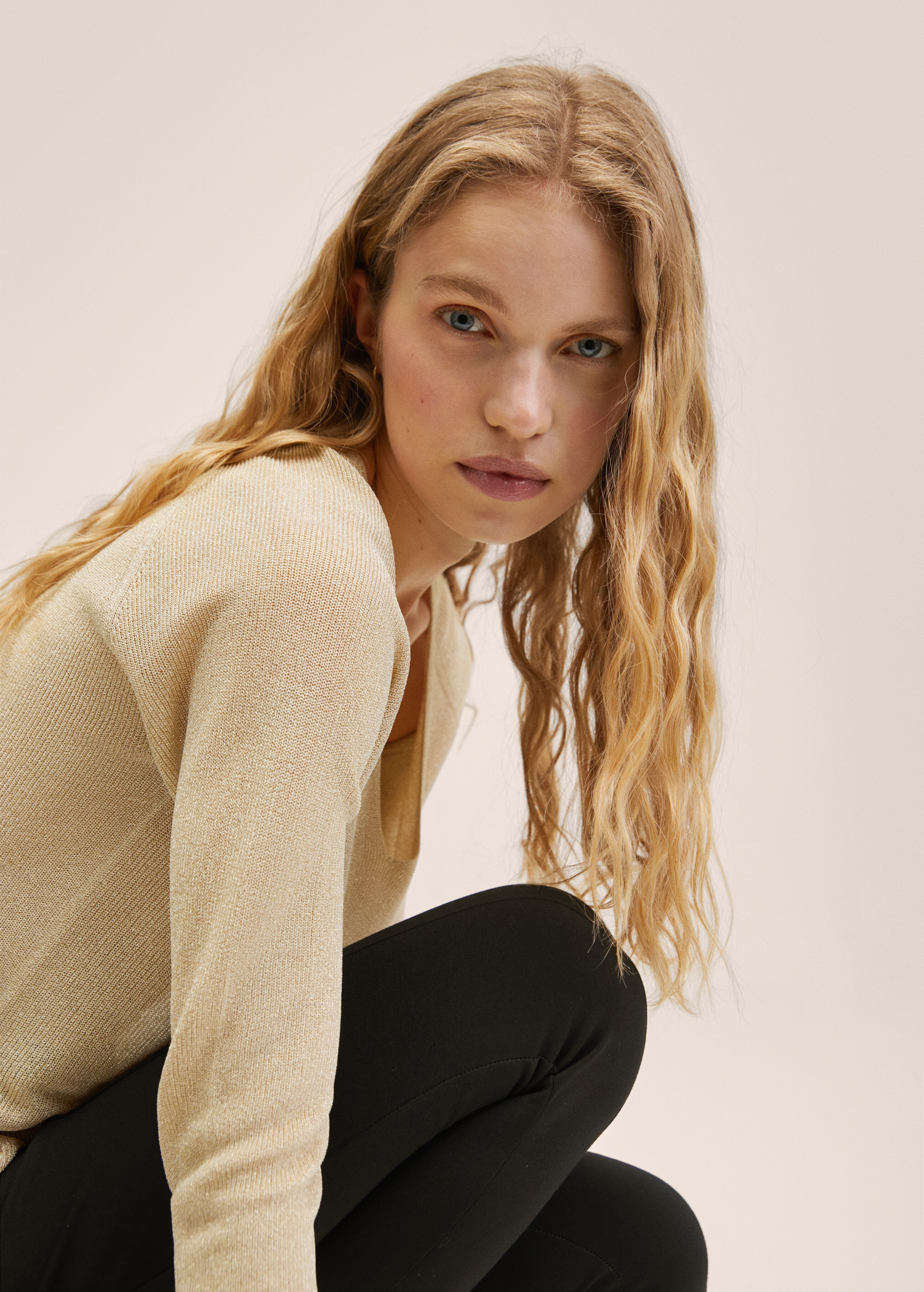 Lurex knitted sweater - Details of the article 2