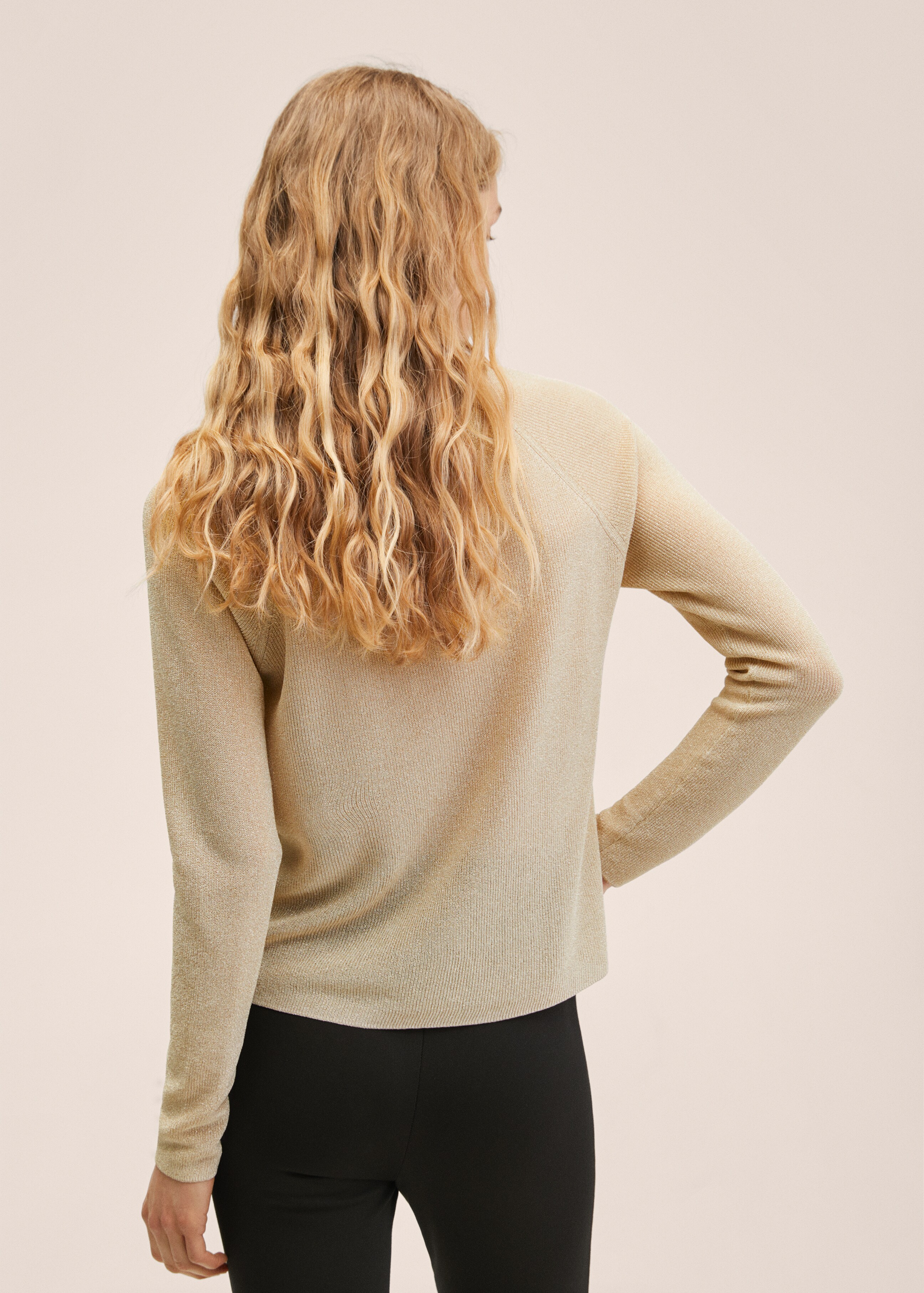 Lurex knitted sweater - Reverse of the article