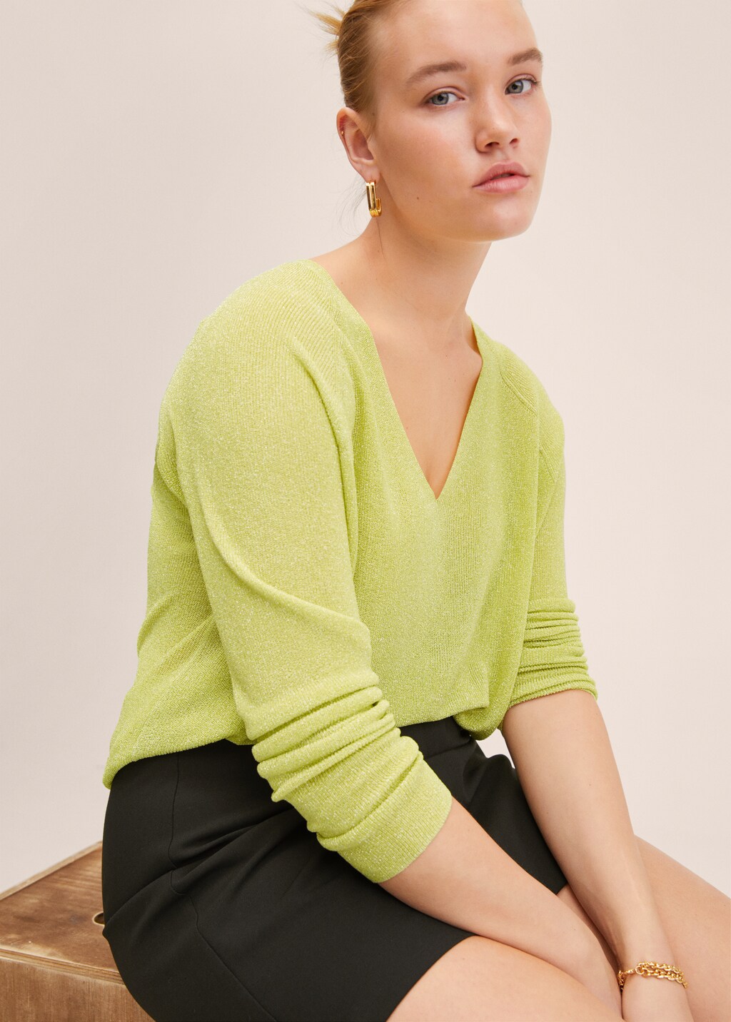 Lurex knitted sweater - Details of the article 5