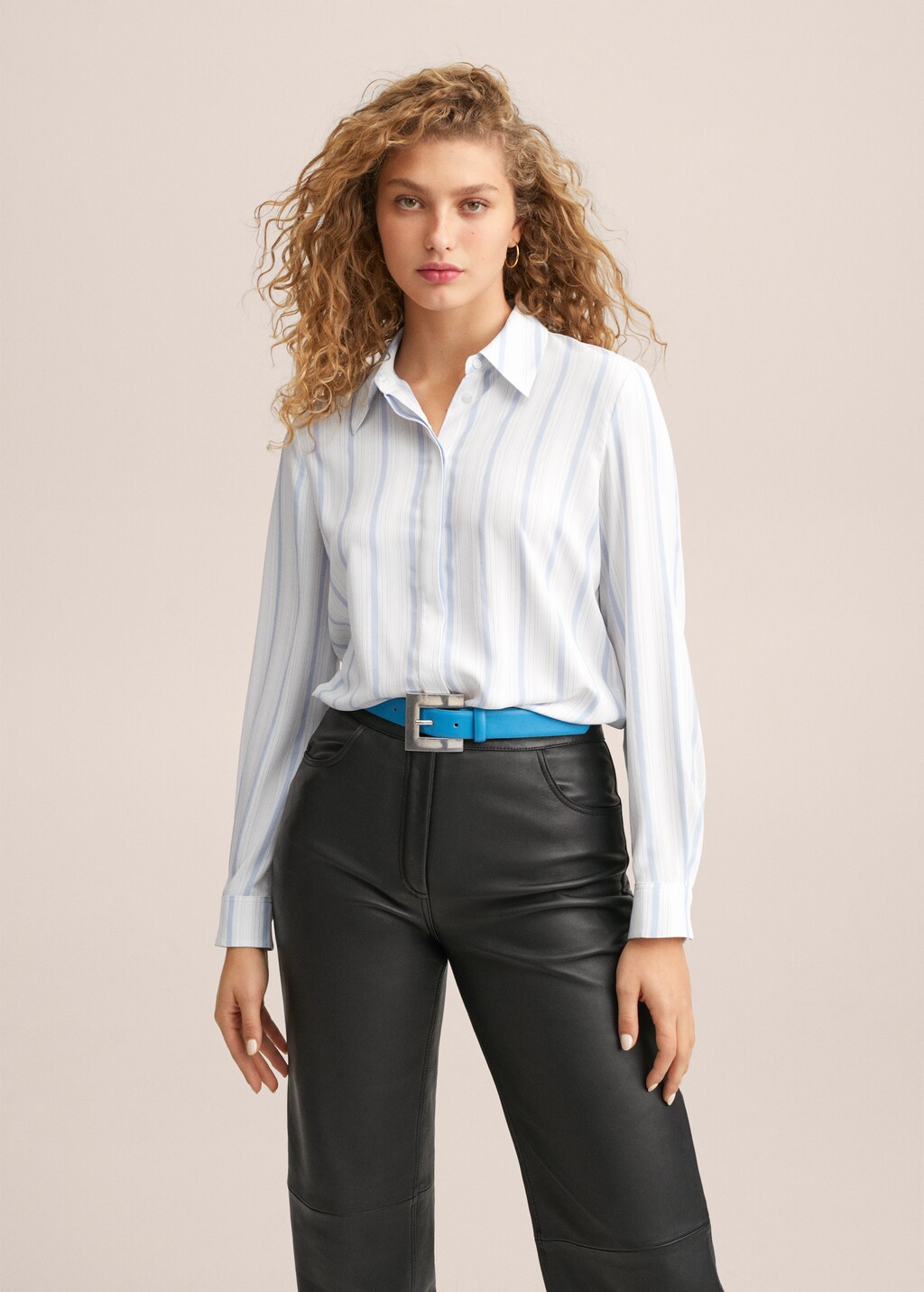 Striped flowy shirt - Medium plane