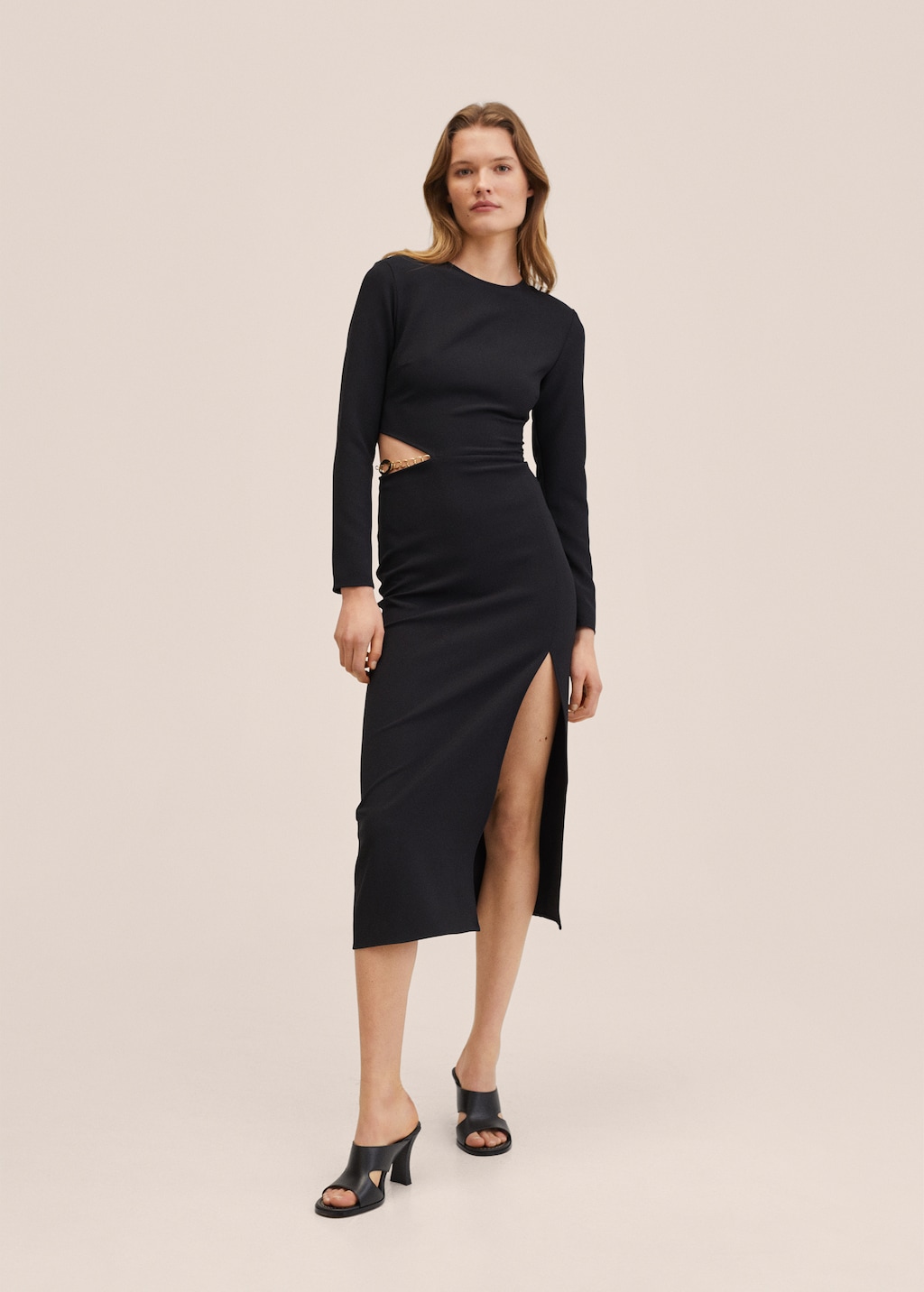 Cut-out bodycon dress - General plane