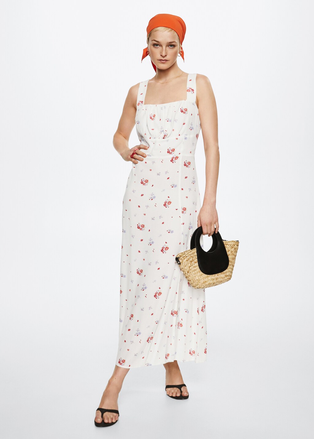 Floral print dress - General plane