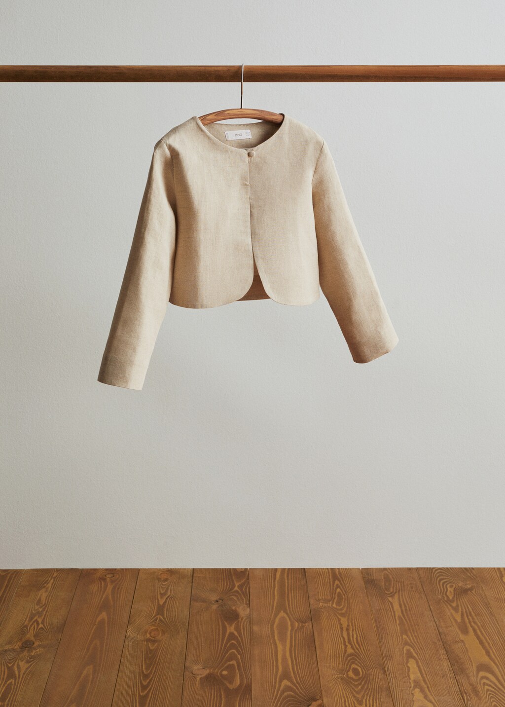 Button linen jacket - General plane