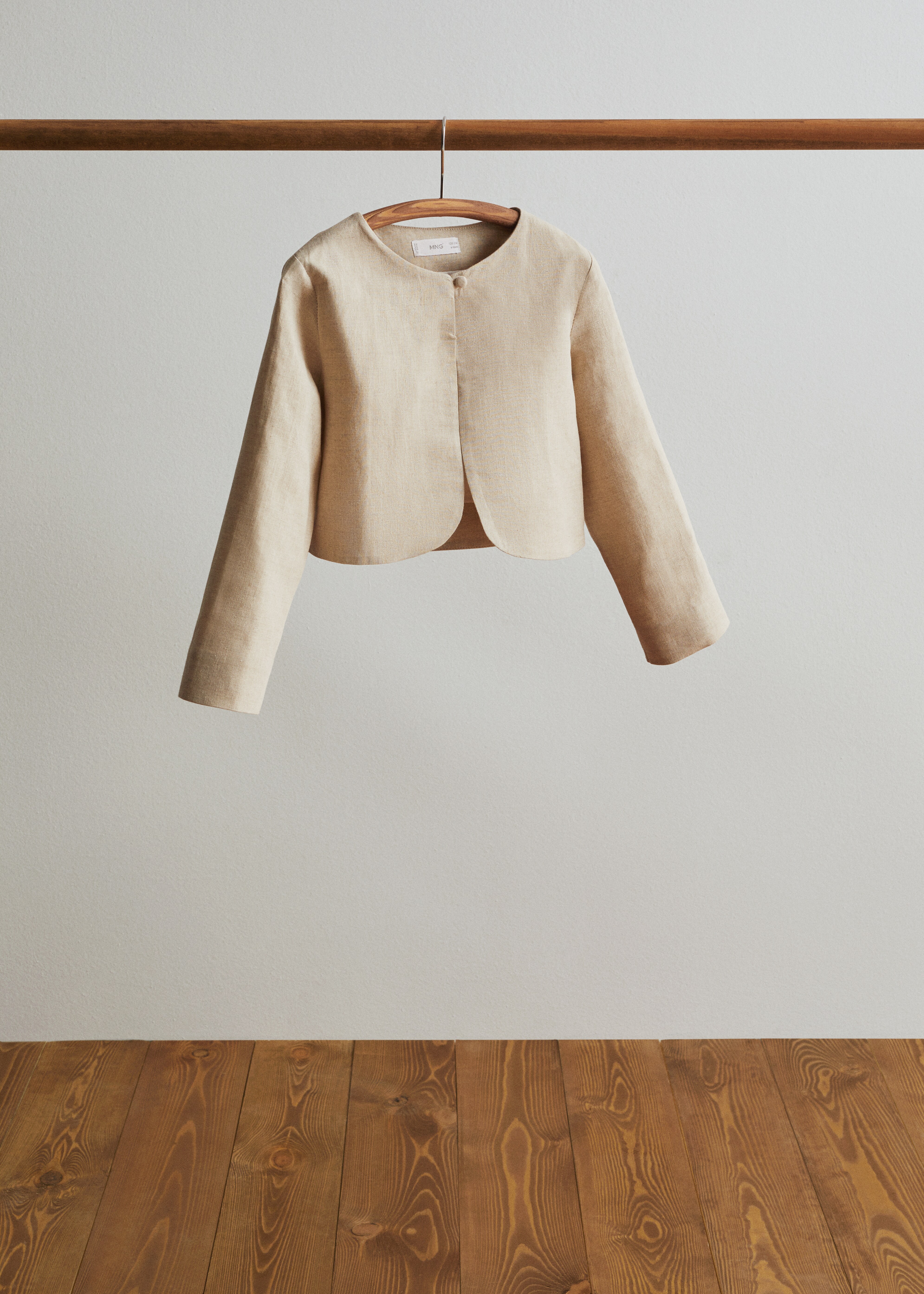 Button linen jacket - General plane