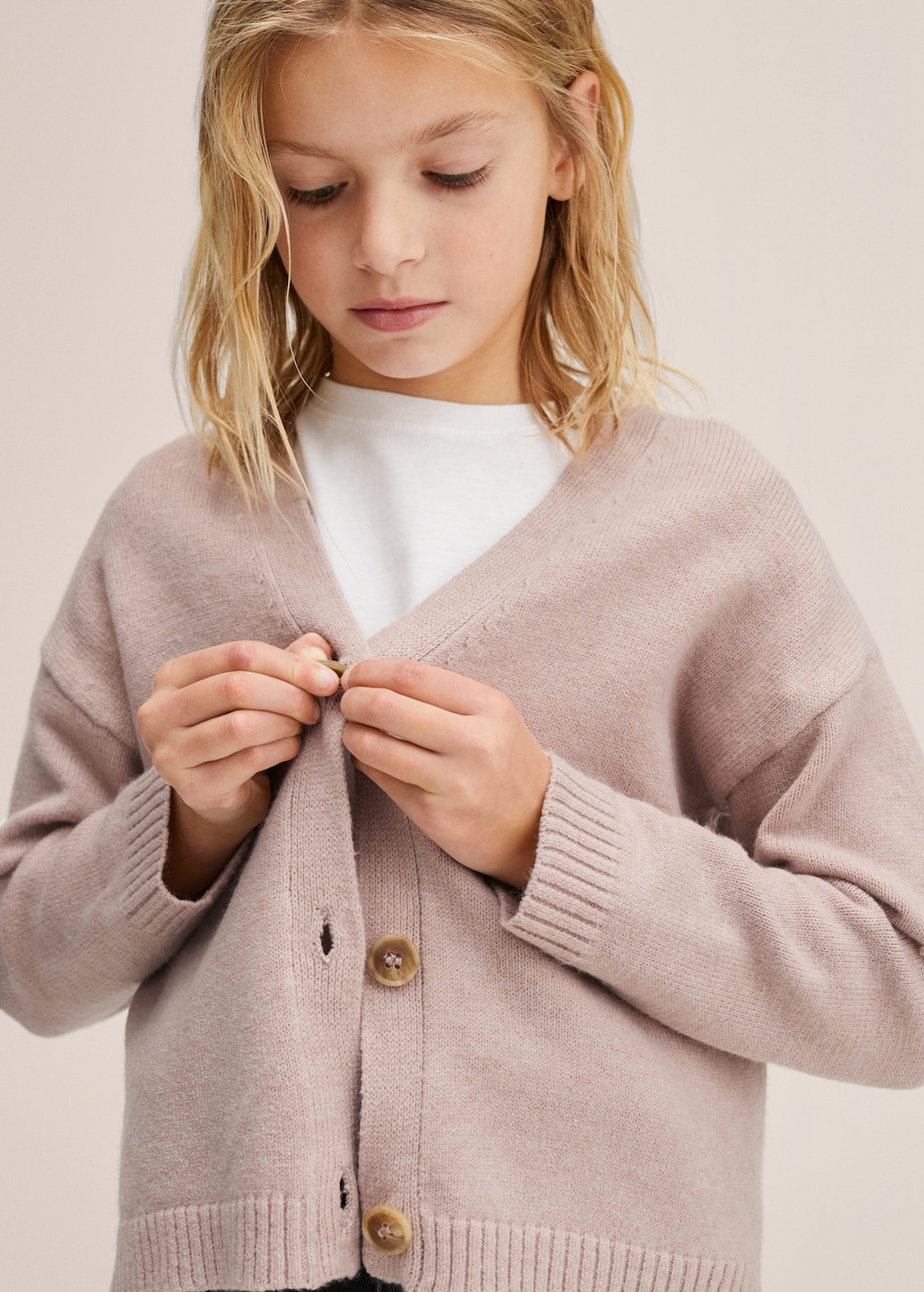 Button knit cardigan - General plane