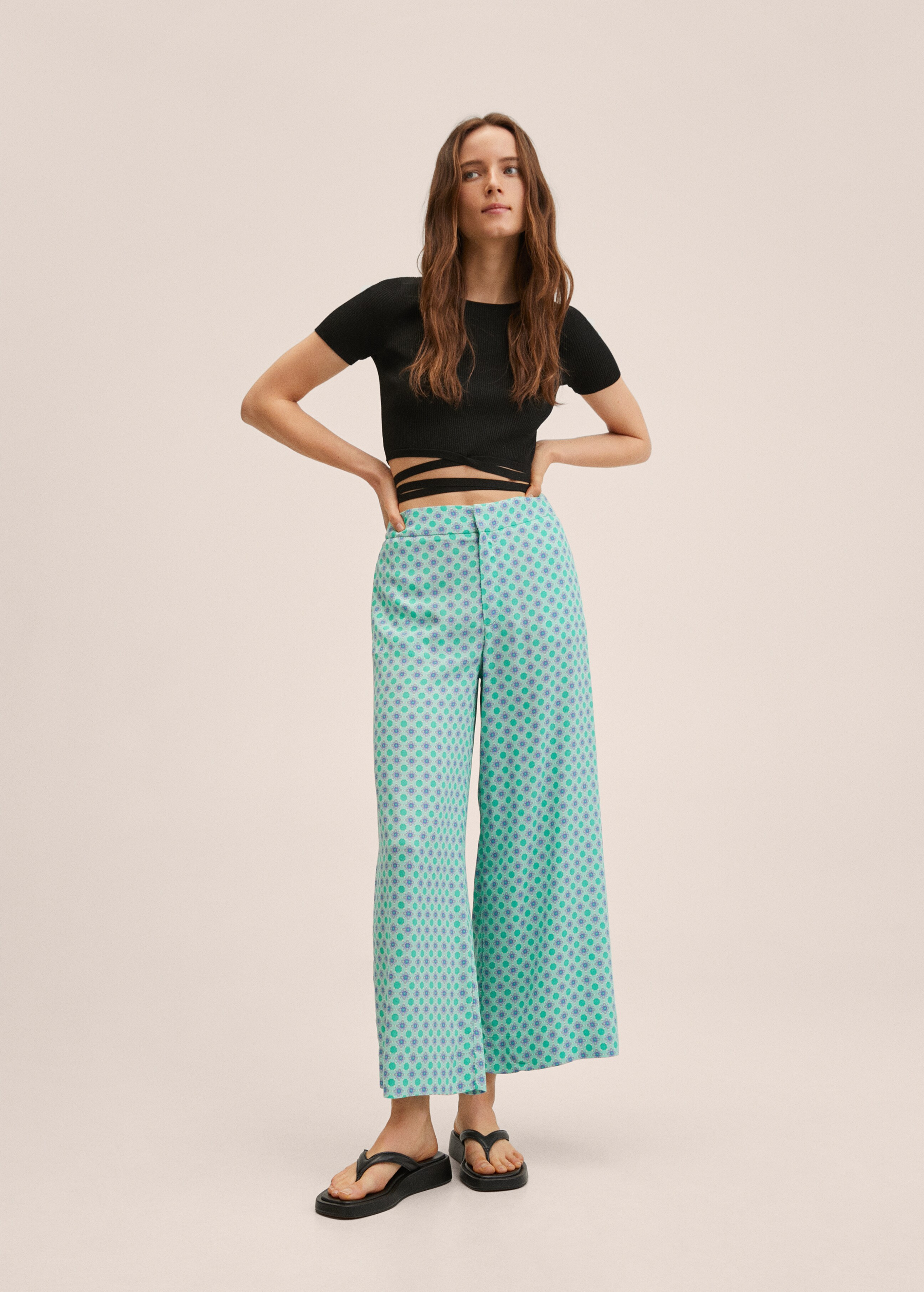  Fluid culotte trouser - General plane