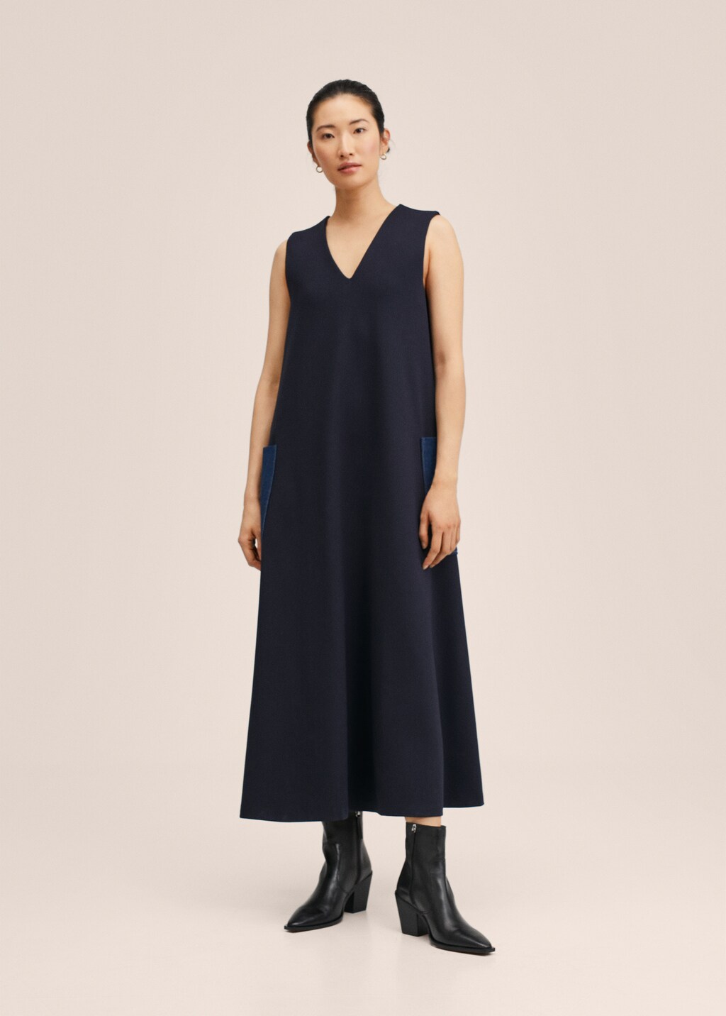 Pocket oversize dress - General plane