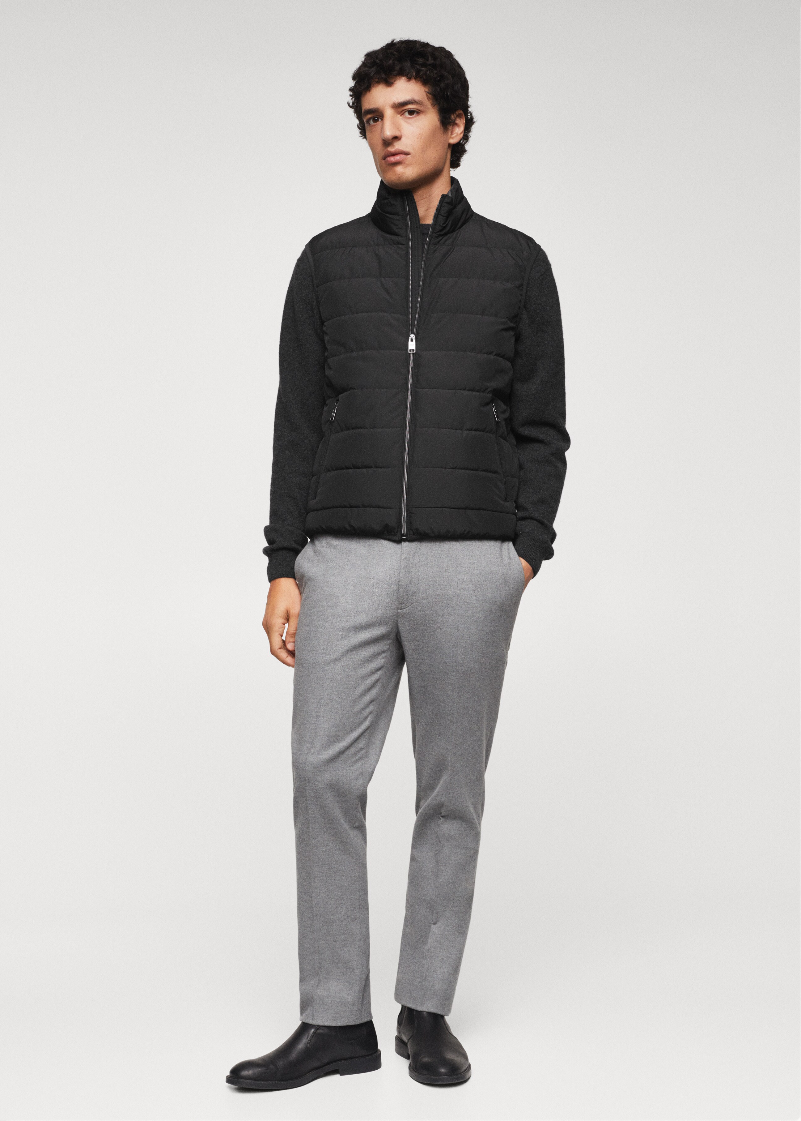 Water-repellent quilted gilet - General plane