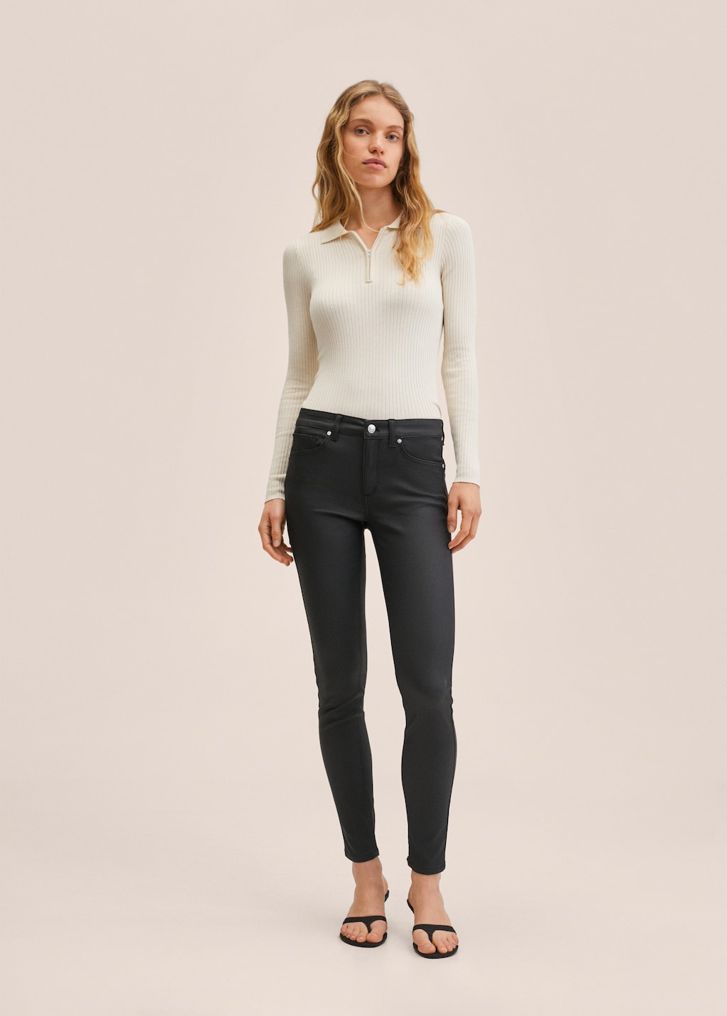 Jean skinny femme enduit hotsell