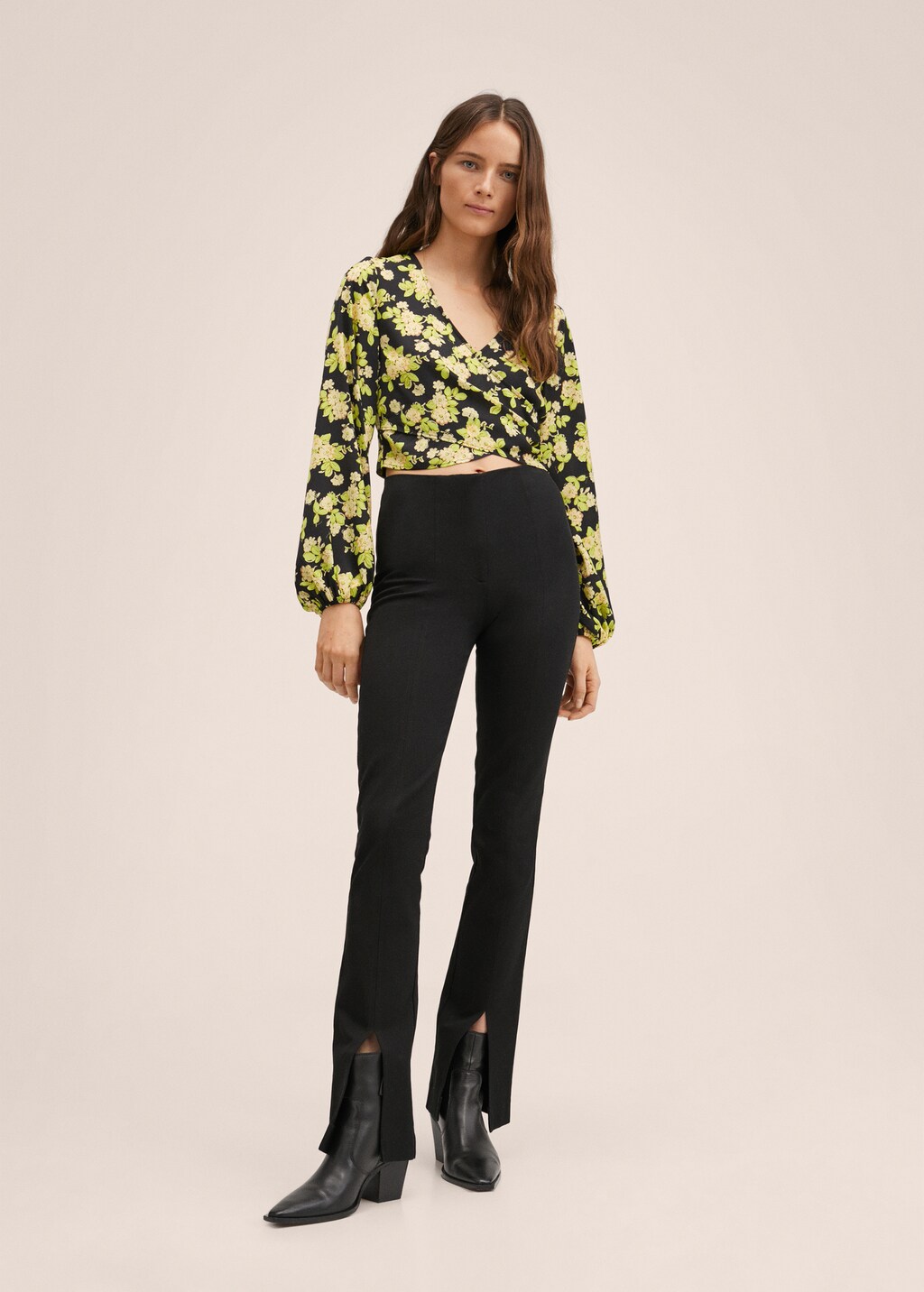 Floral print blouse - General plane