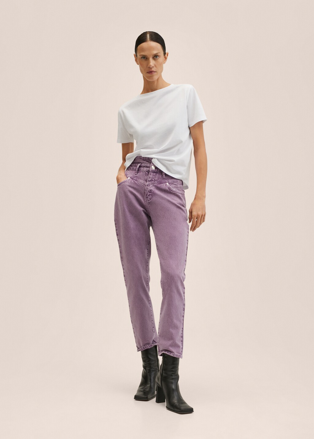 Mom high-waist jeans - General plane