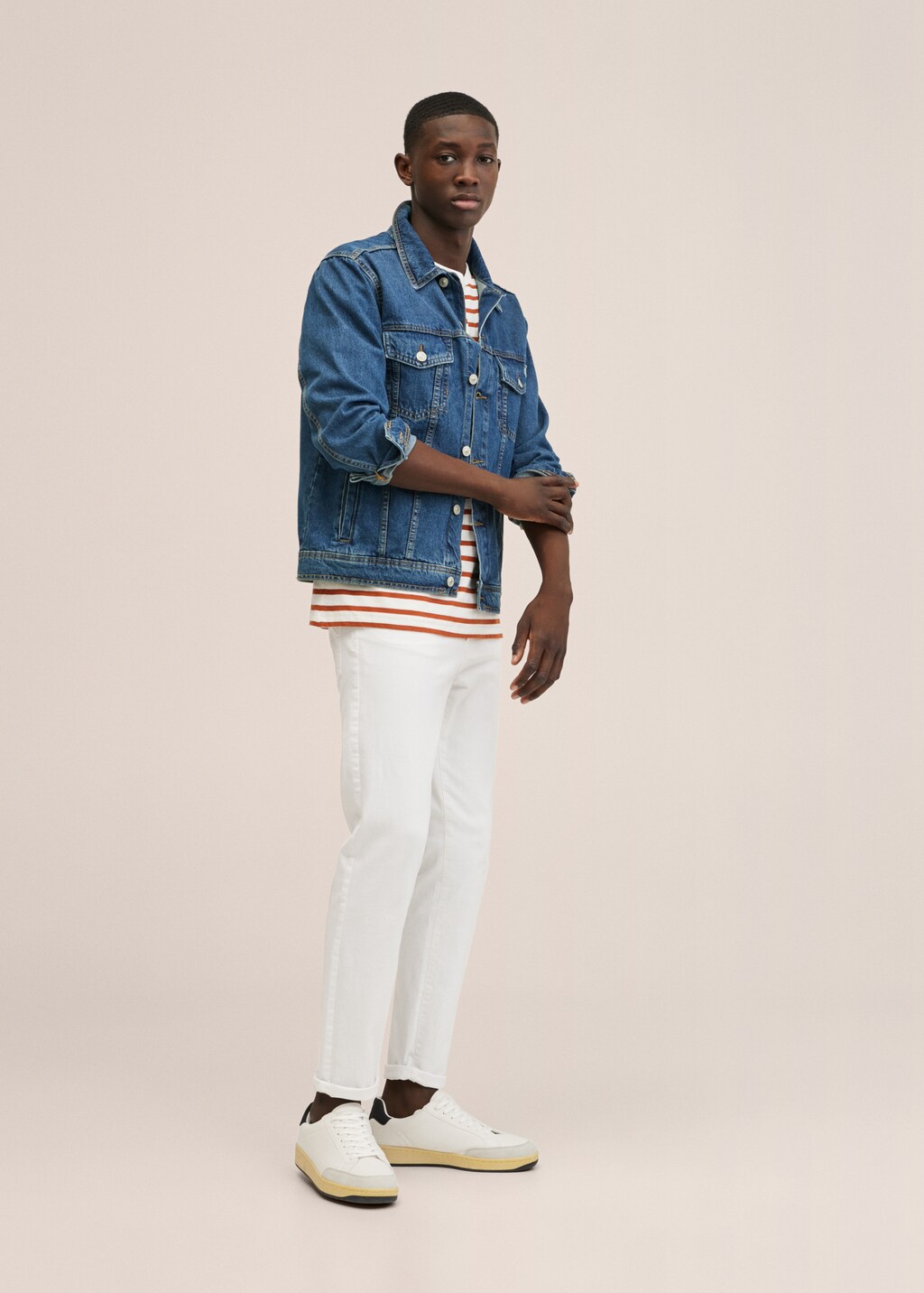 Pockets denim jacket - General plane