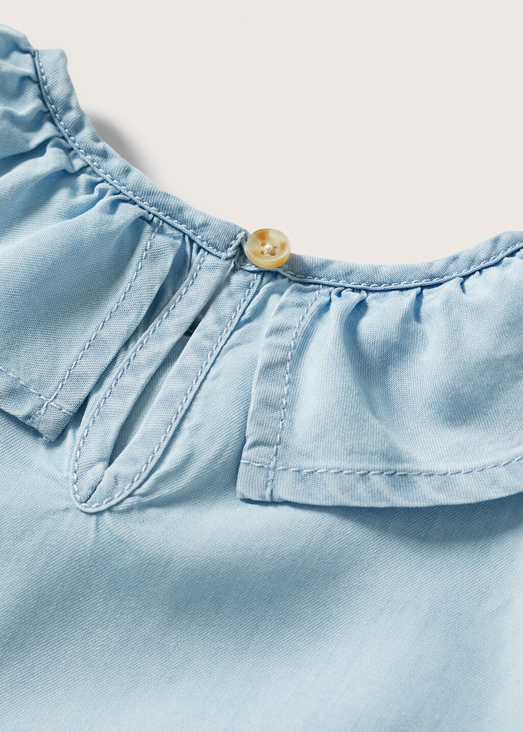 Ruffled lyocell blouse - Details of the article 9