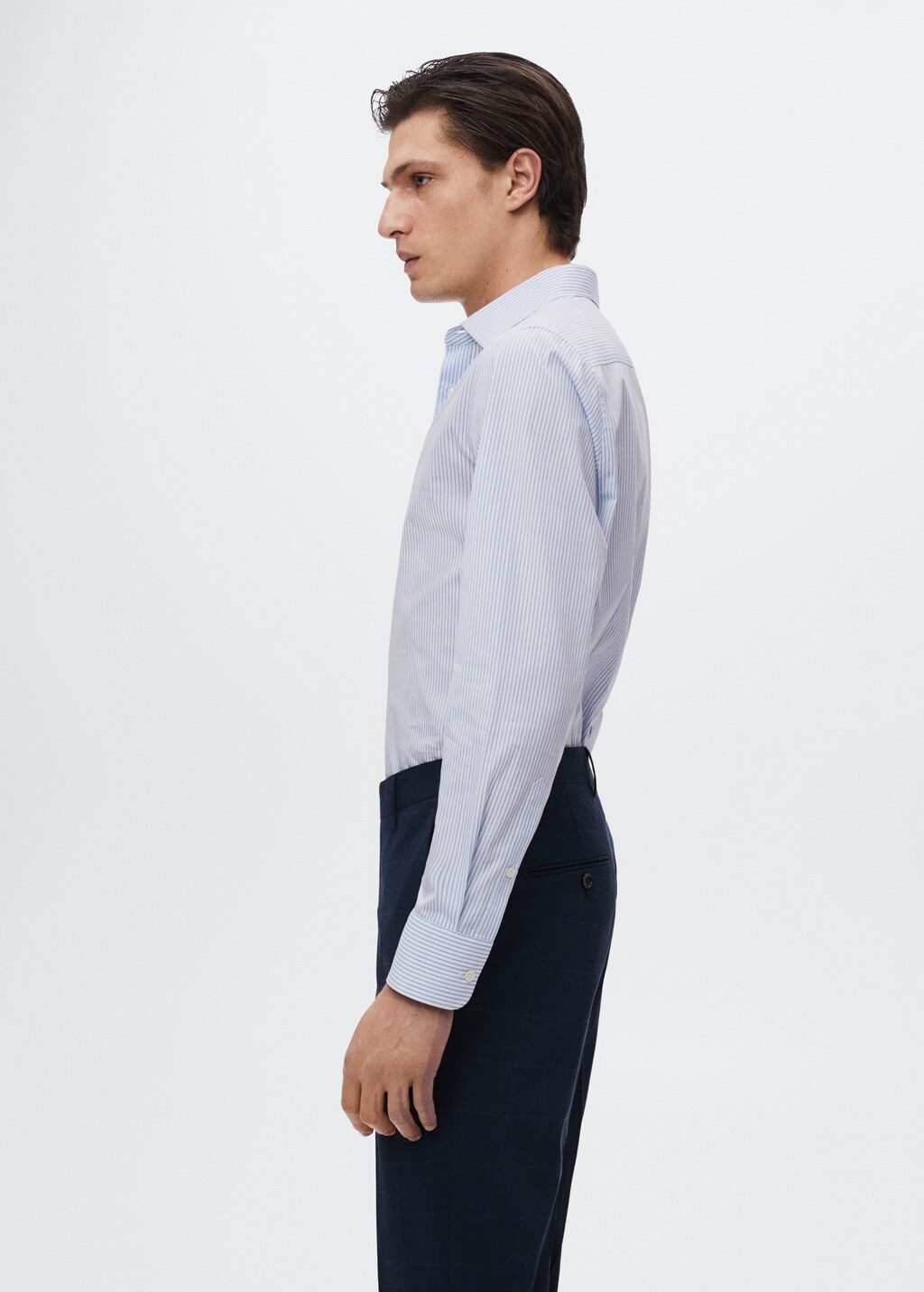 Camisa vestit slim fit mil ratlles - Detall de l'article 2