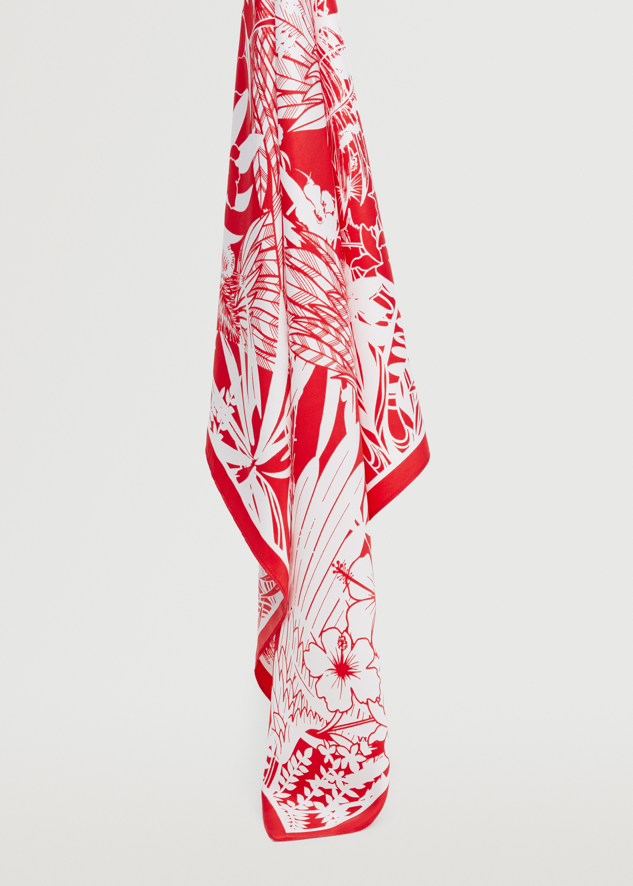 Floral printed scarf - Details of the article 3