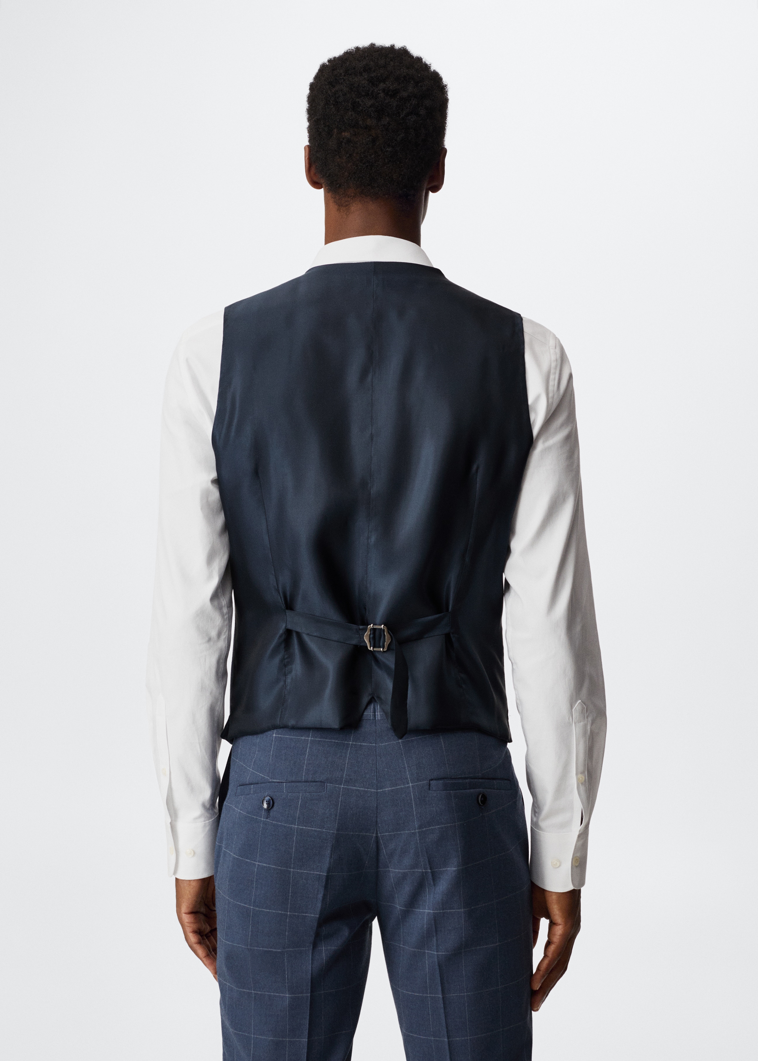 Super slim-fit suit waistcoat - Reverse of the article