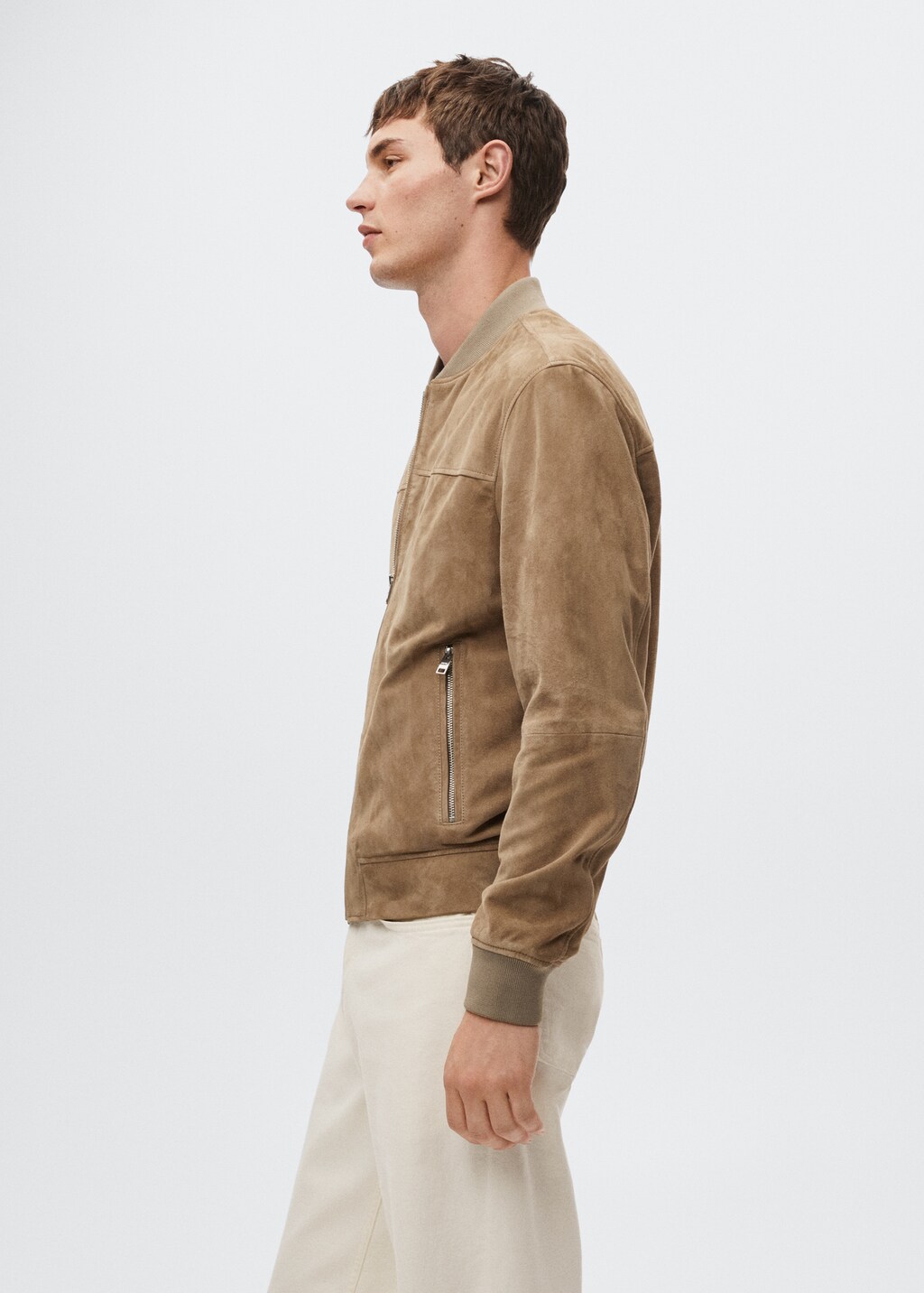 Suede bomber jacket - Details of the article 2