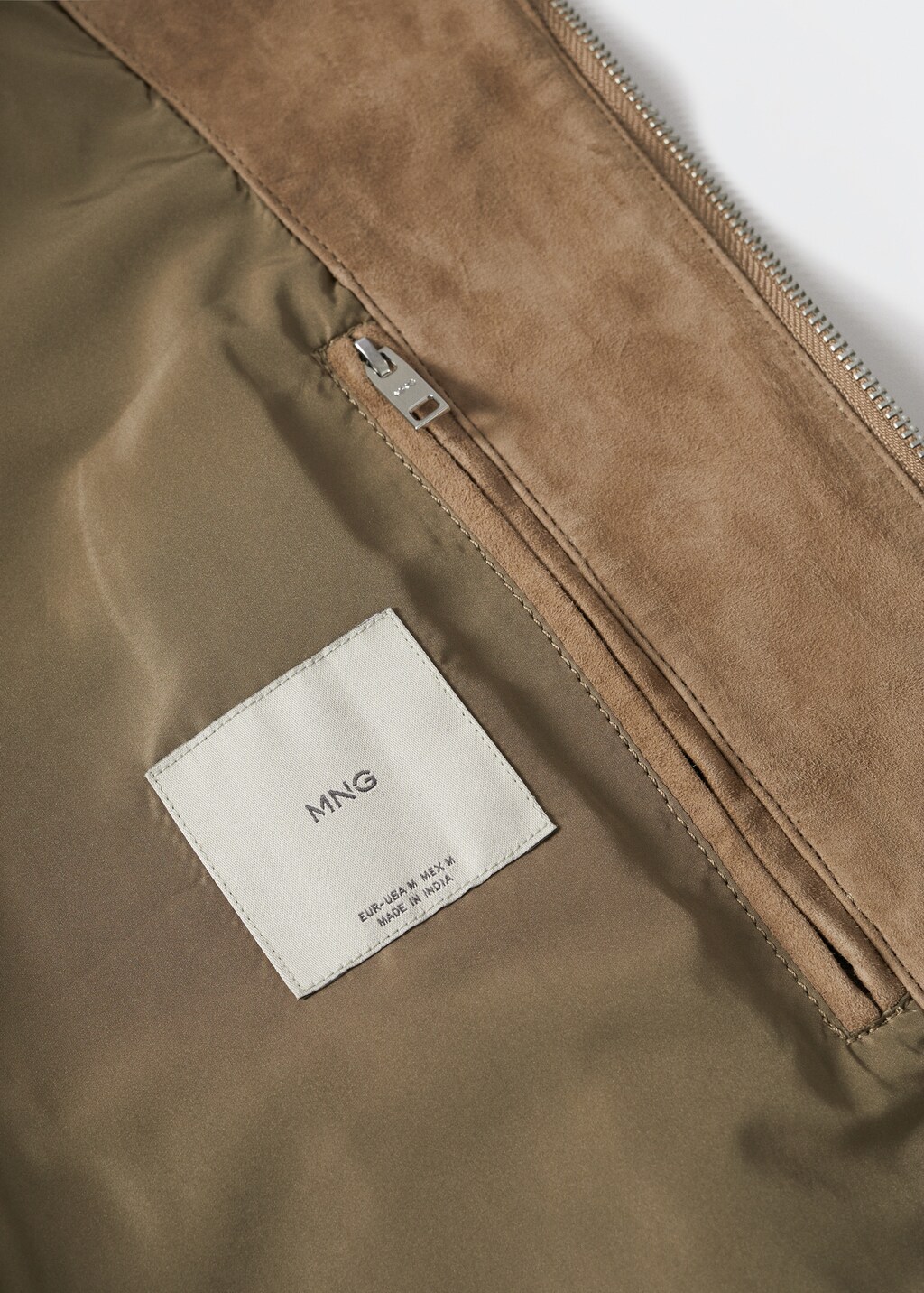 Suede bomber jacket - Details of the article 8