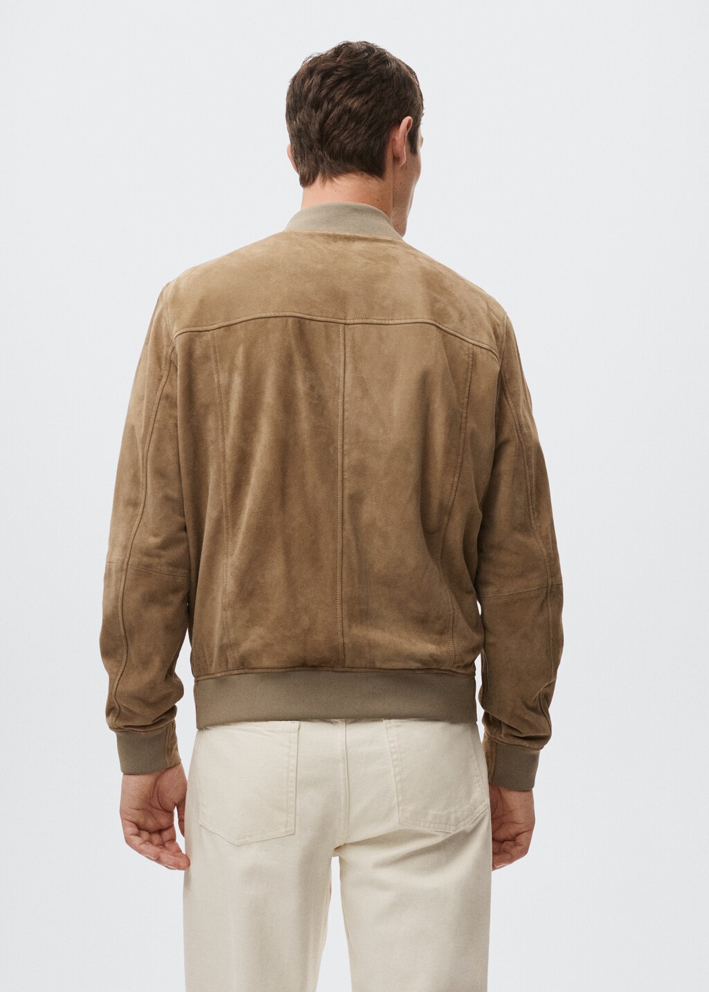 Suede bomber jacket - Reverse of the article