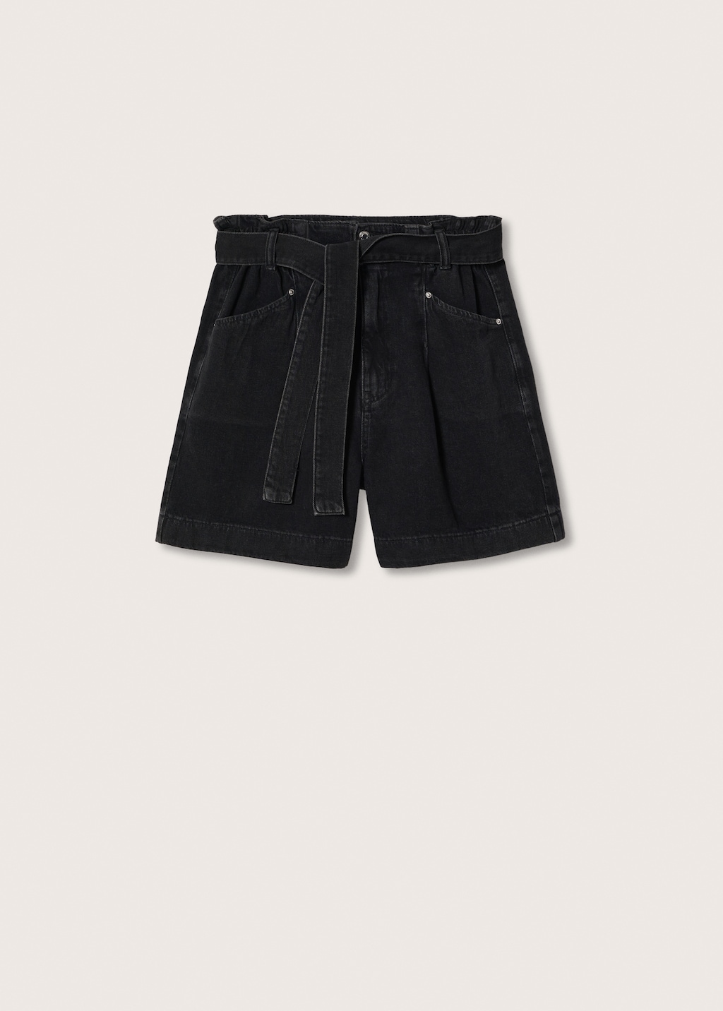 Paperbag Jeansshorts